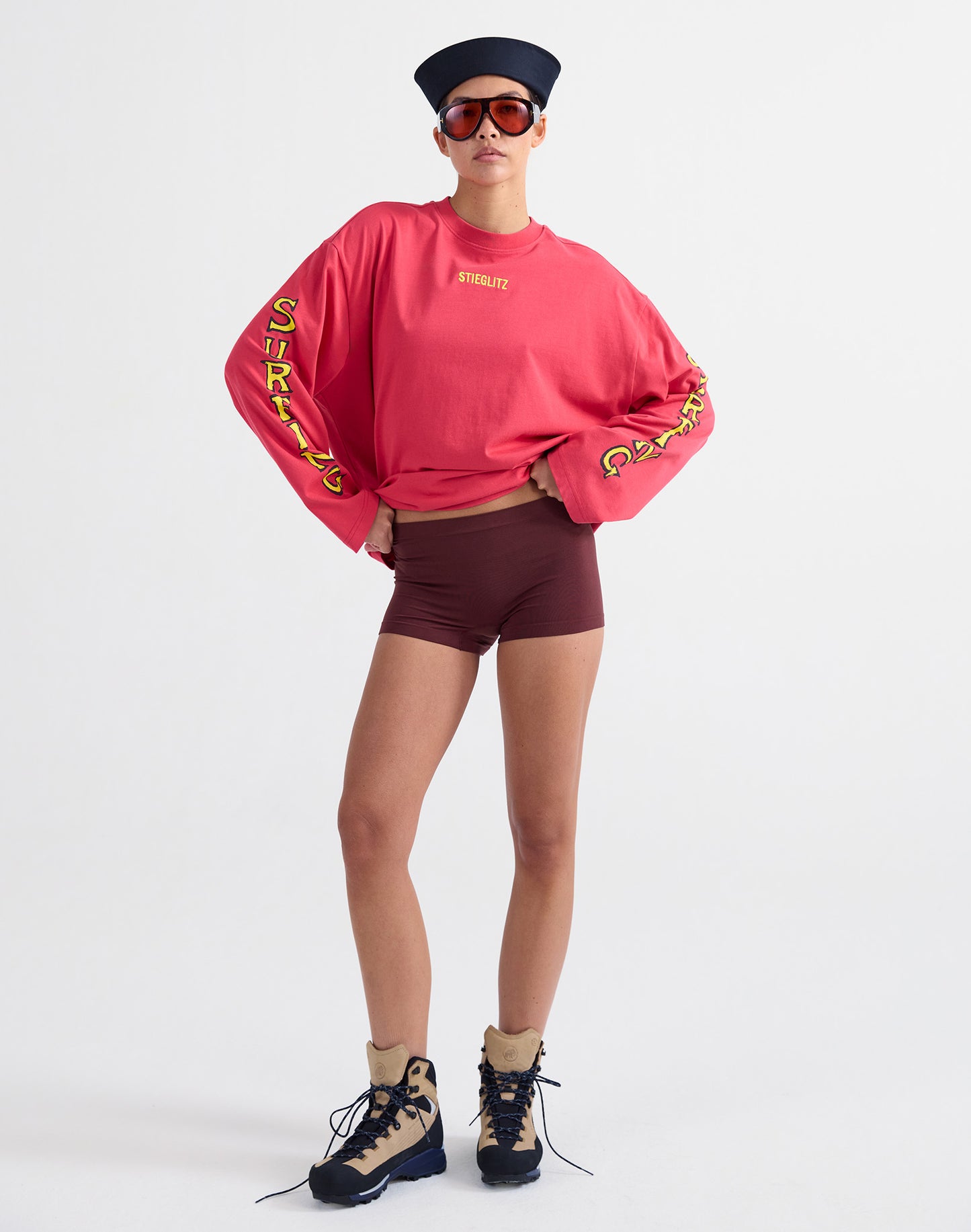 Safira Wide Skate Longsleeve | Red