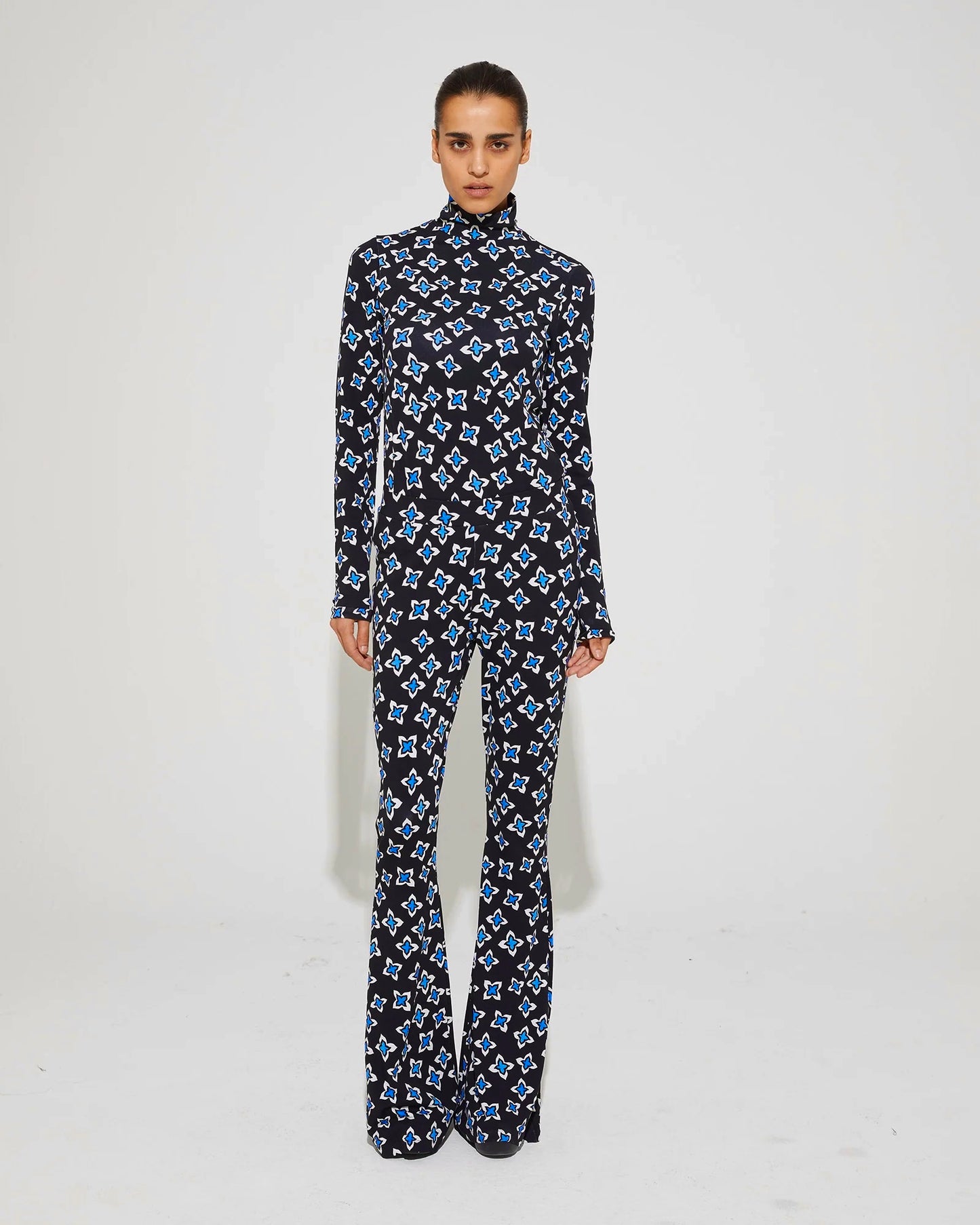 Anna Flared Leggings Blue