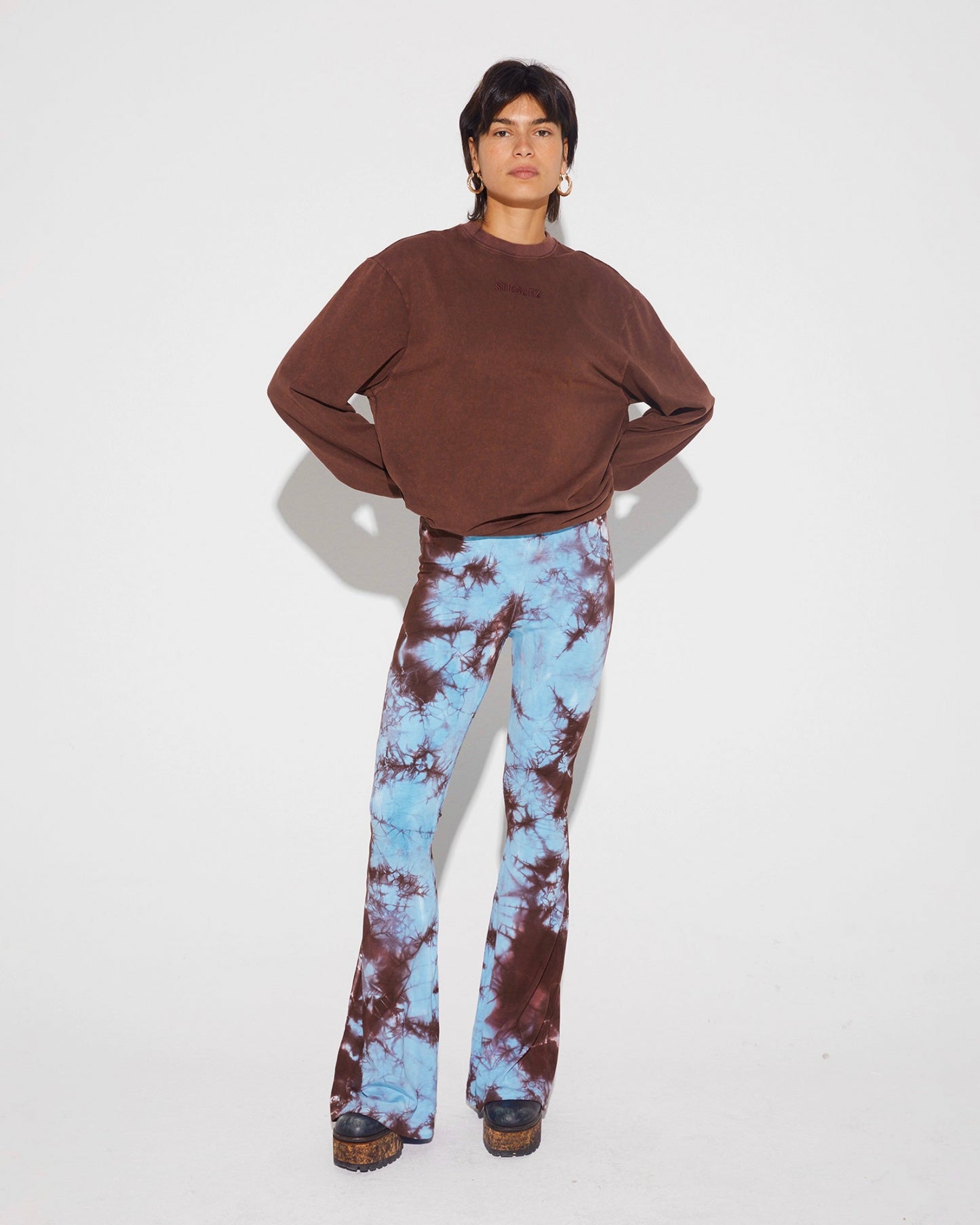 Annabel Flared Broek Blauw