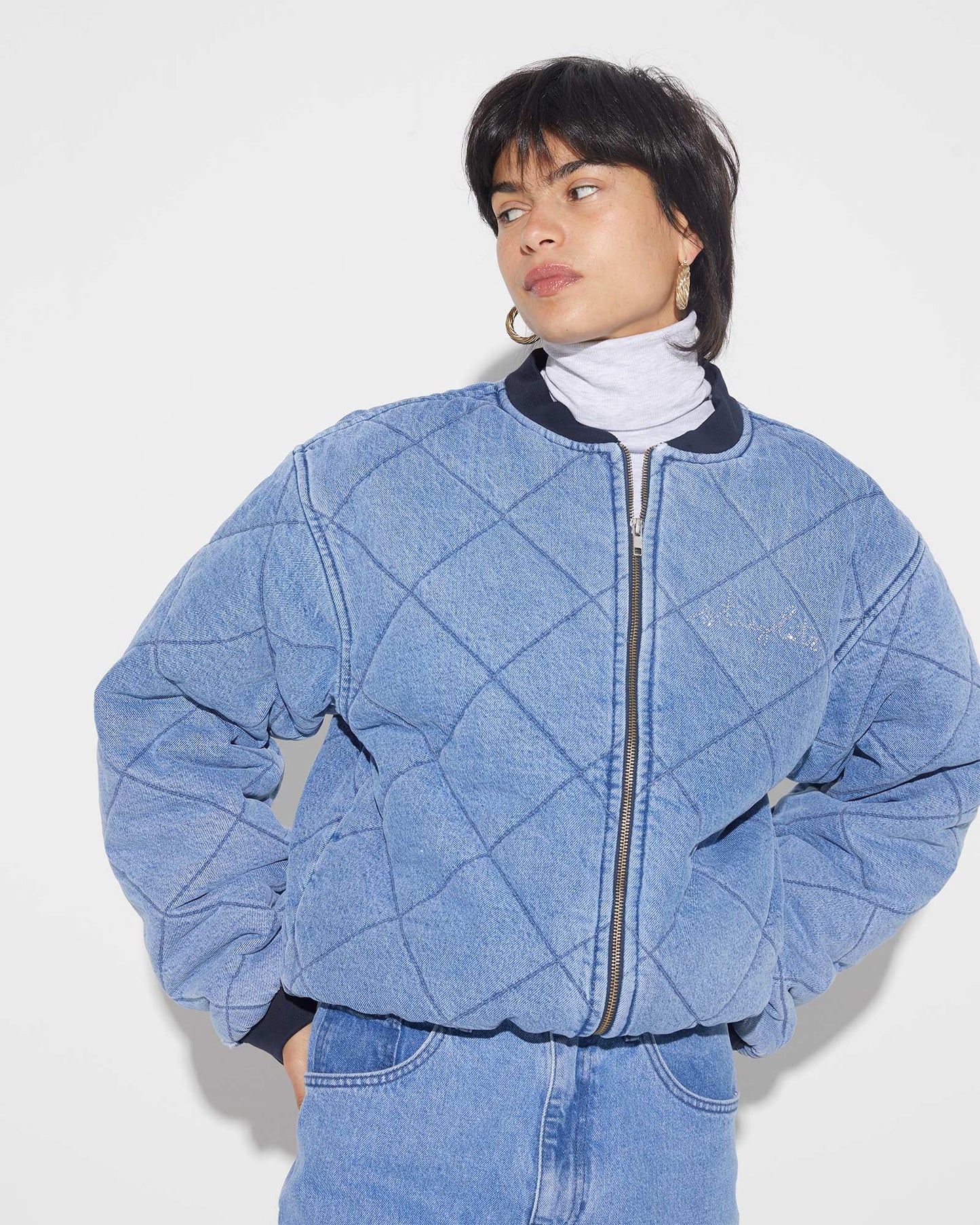 Arina Denim Bomber Blue