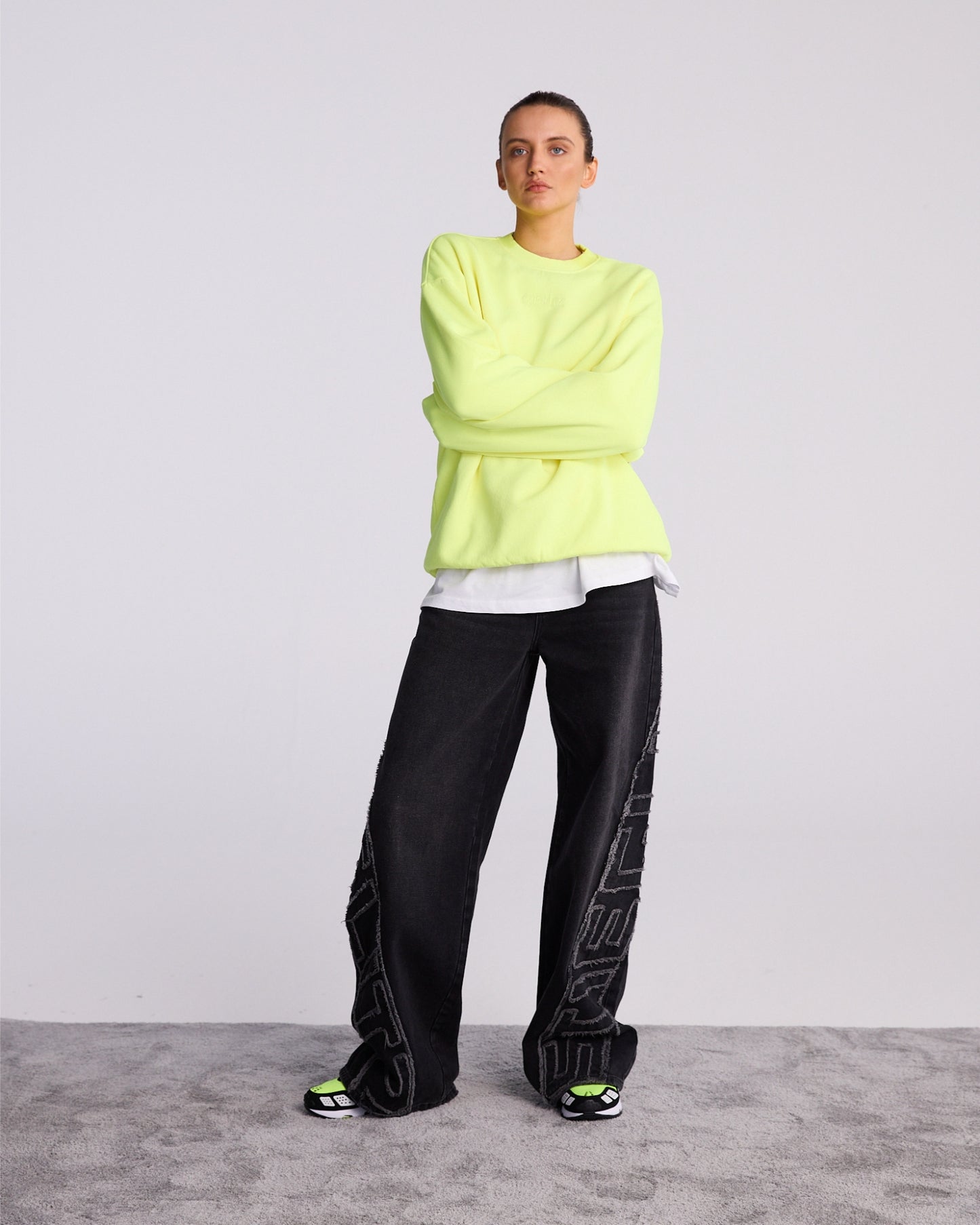 Basic Worn out Sweater | Yellow