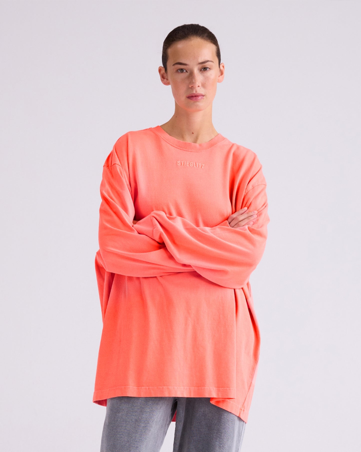 Basic Skate Longsleeve | Neon Orange | Coral