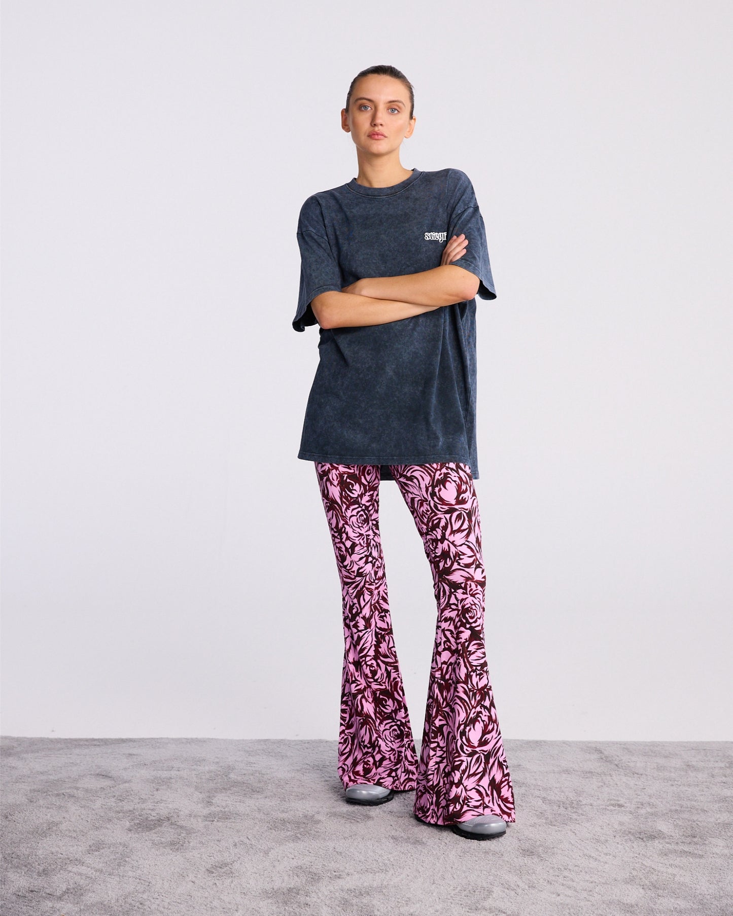 Chaline Flared Legging | Pink