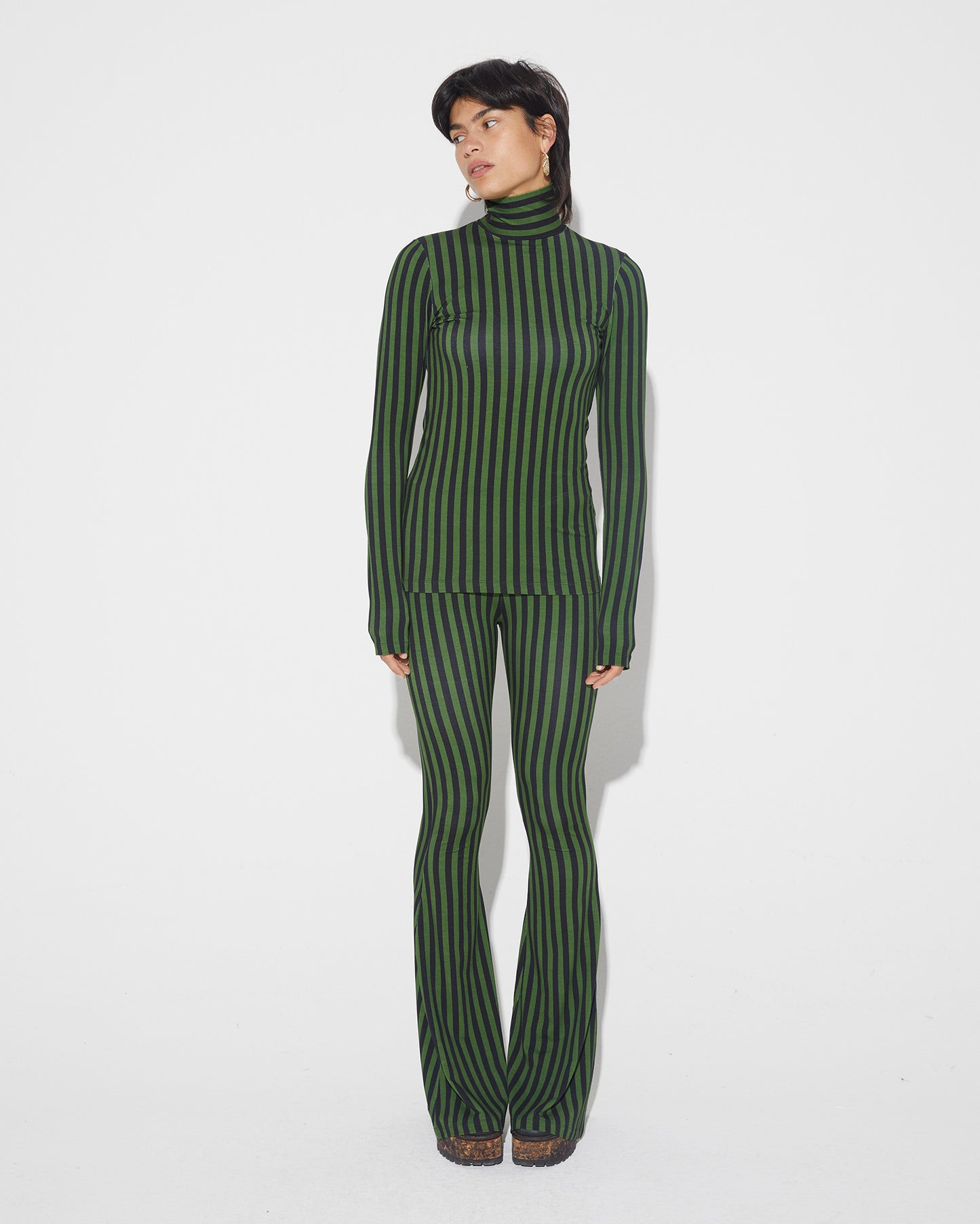 Erica Flared Broek Groen