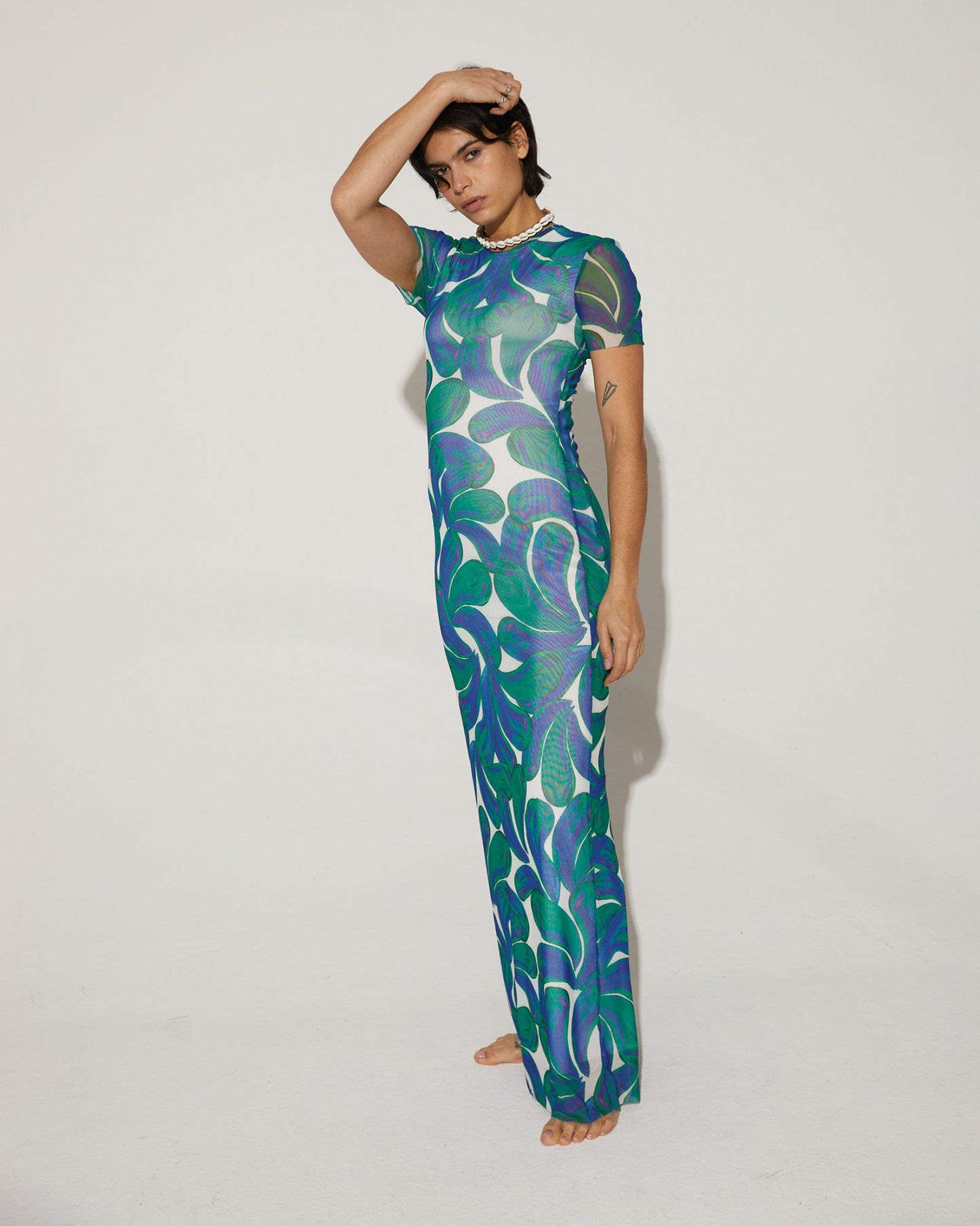 Eyva Mesh Dress Green