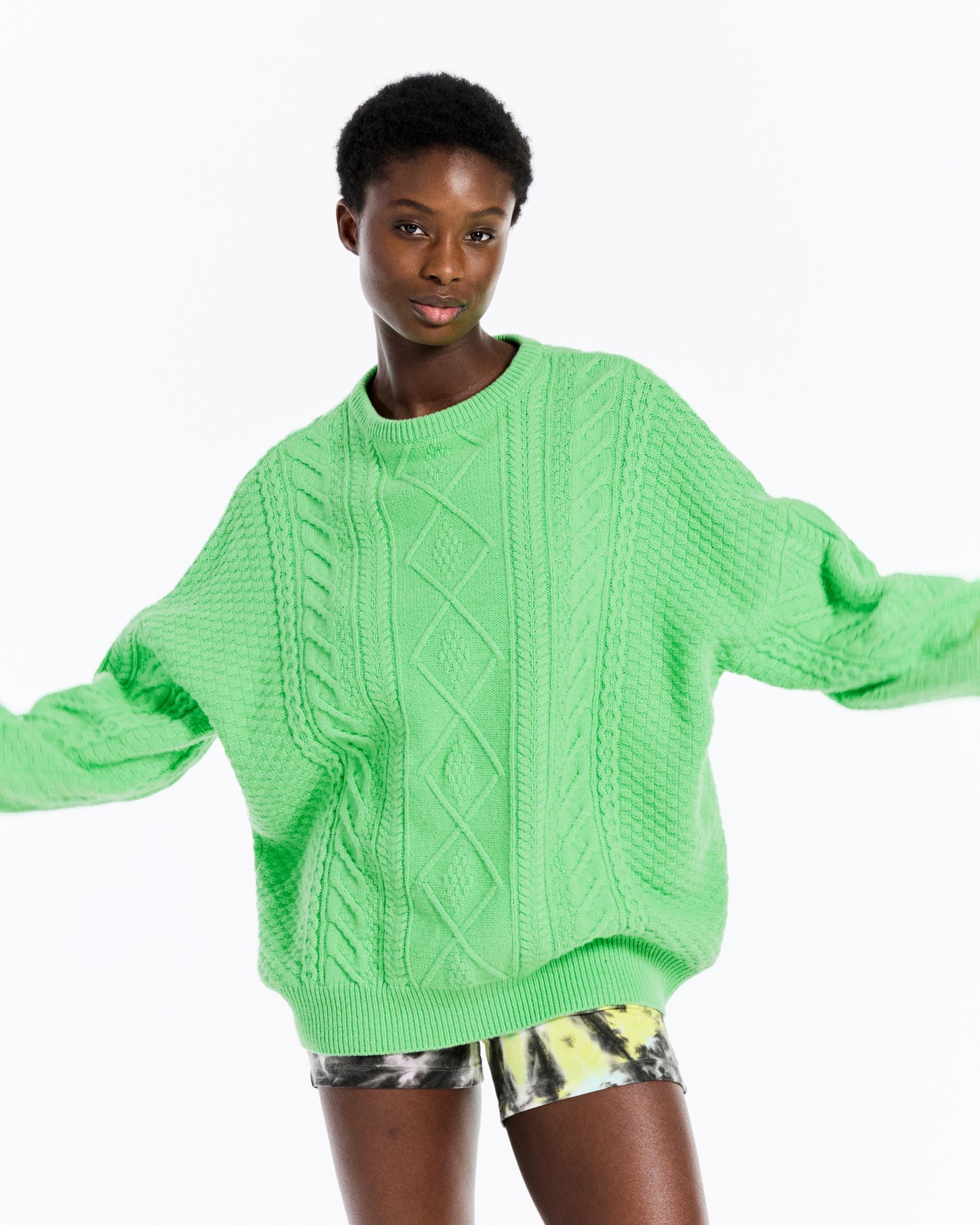 Fauve Knitted Jumper | Green