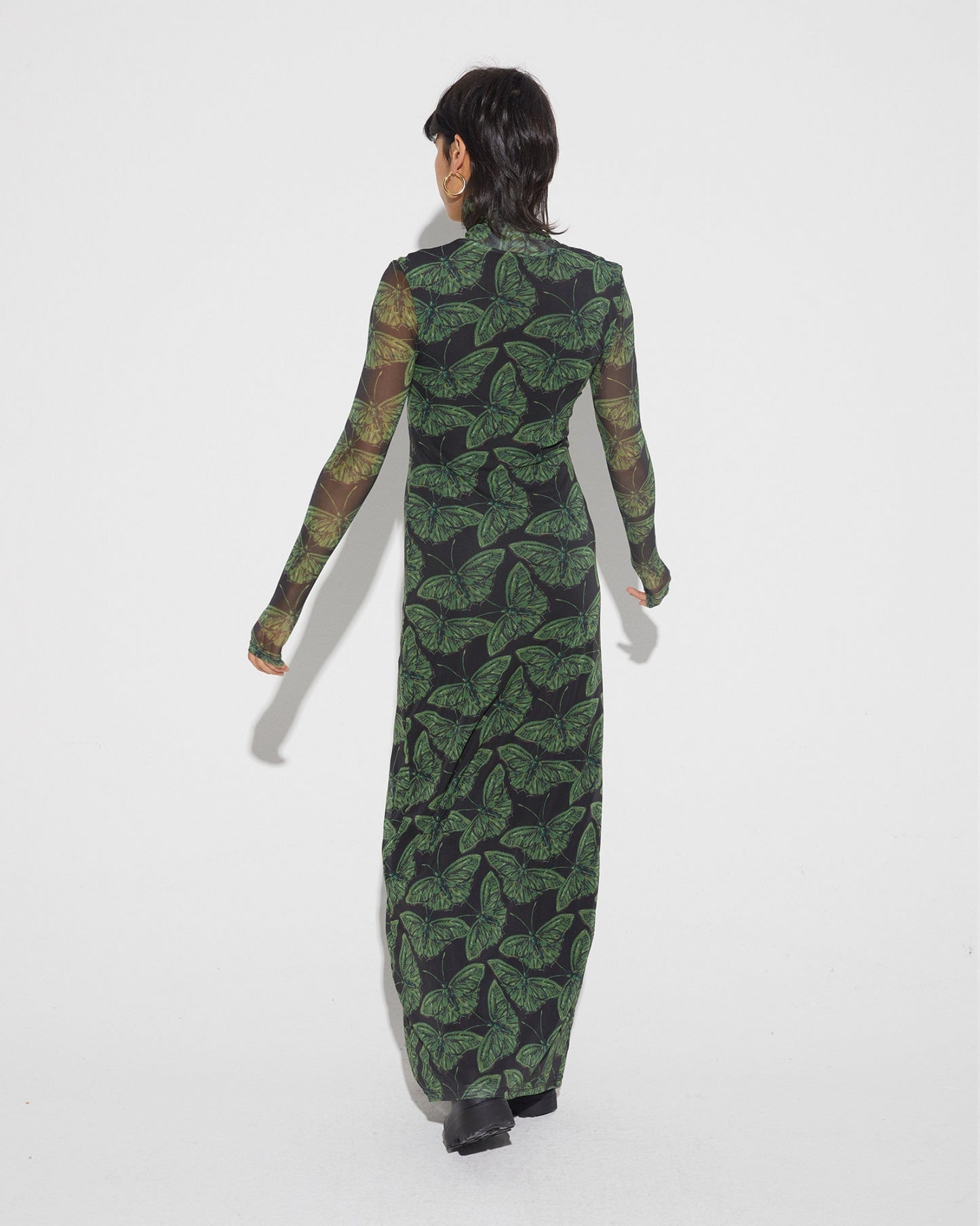 Fya Mesh Dress Green