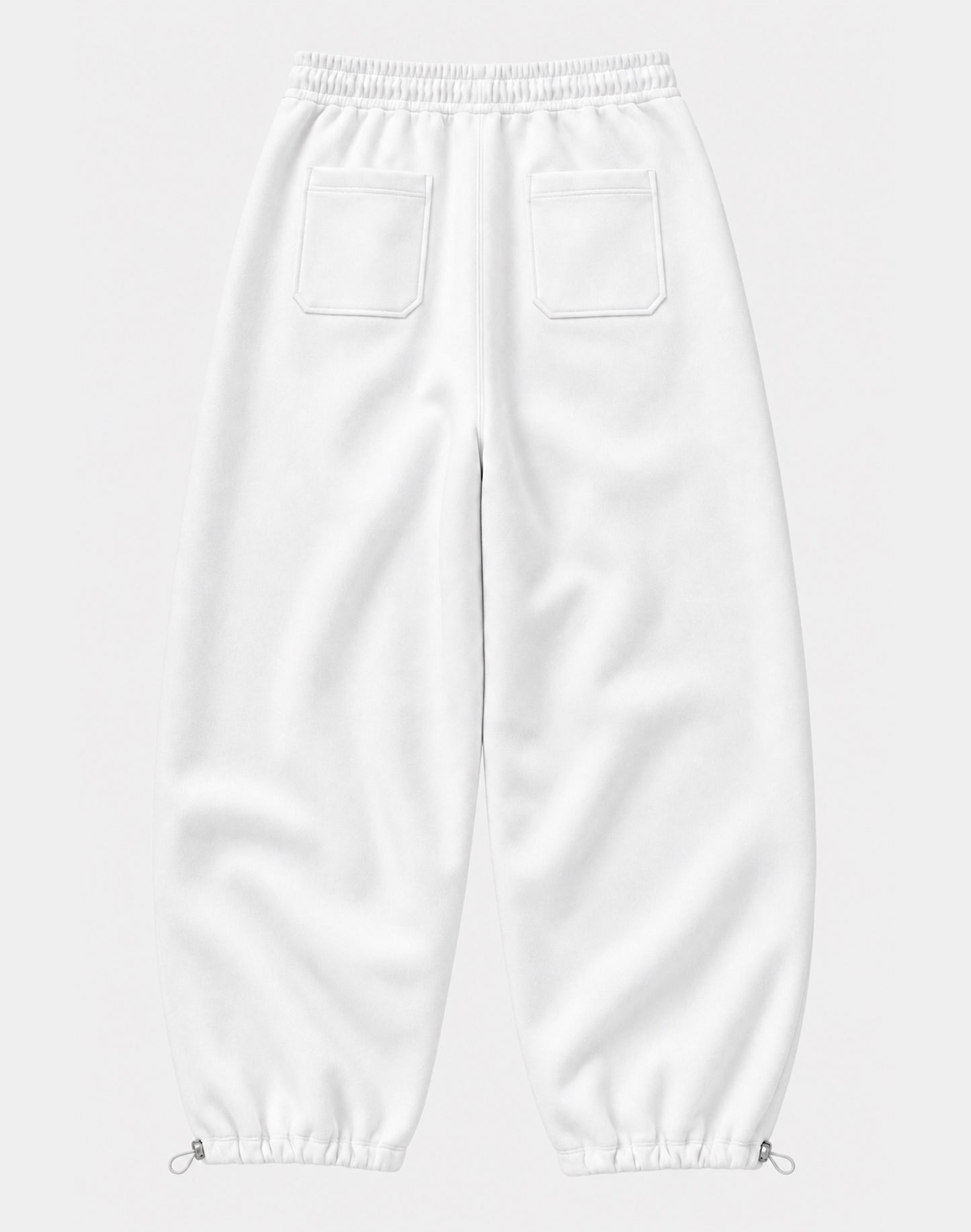 Isdro Balloon Sweatpants | White