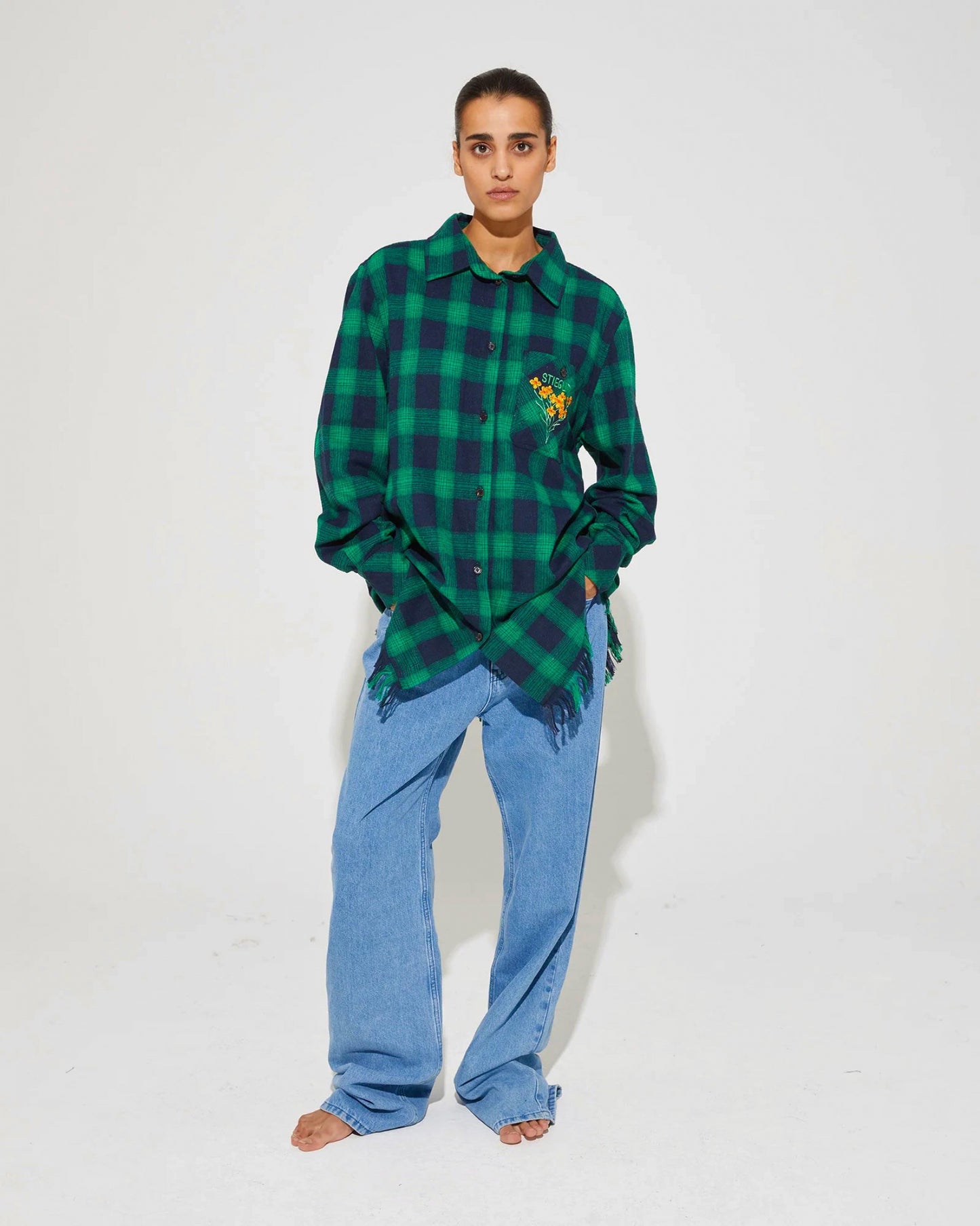 Ian Blouse Groen