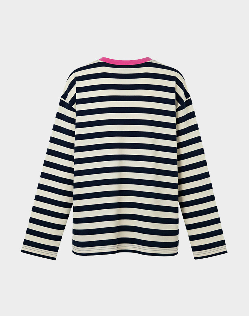 PRE-ORDER Janita Wide Skate Longsleeve | Navy blue