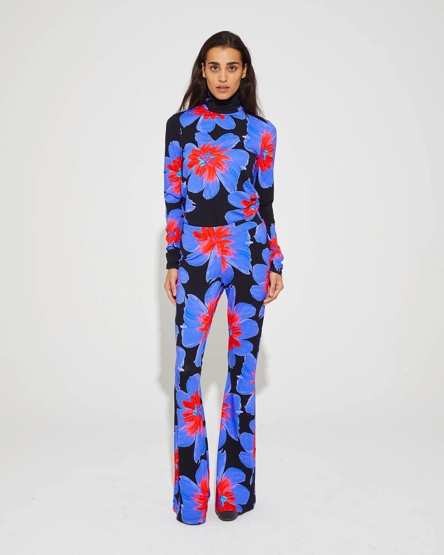 Josh Flared Leggings Blue