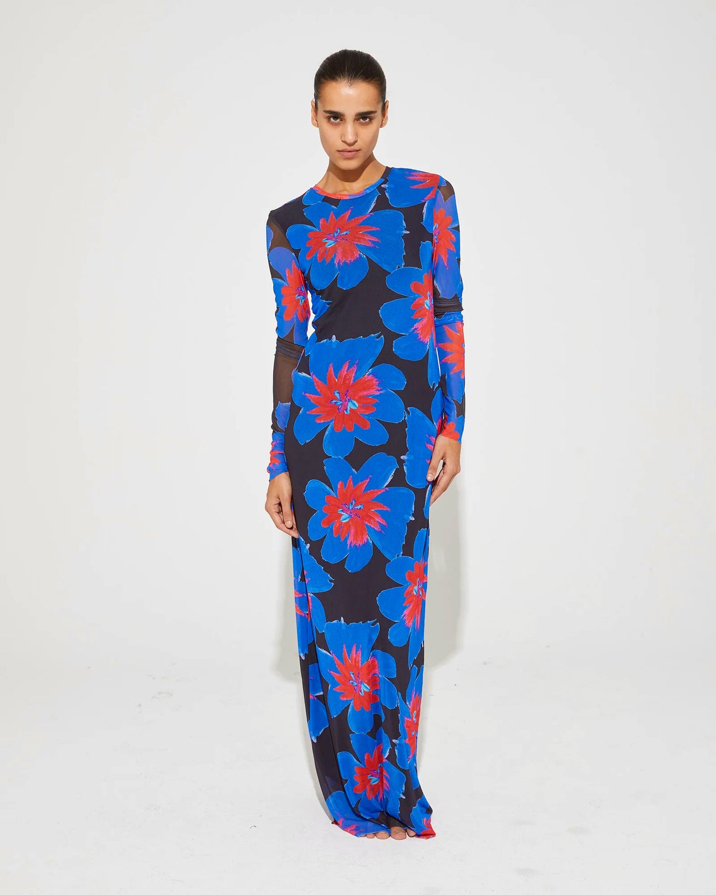 Josh Mesh Dress Blue