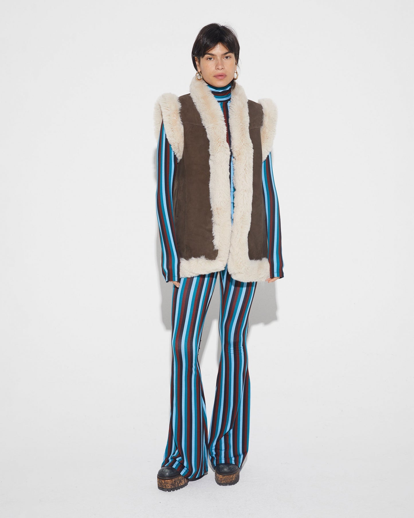 Lara Flared Broek Blauw