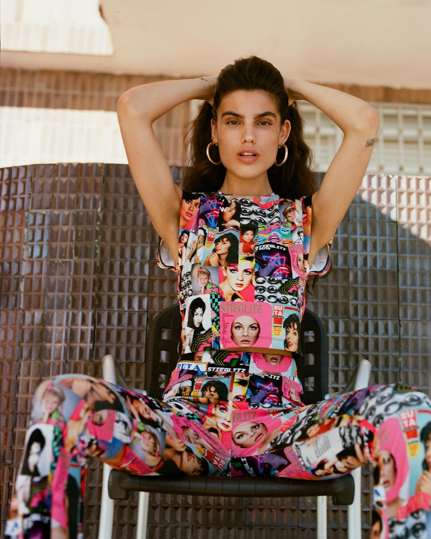 Magazine Flared Leggings