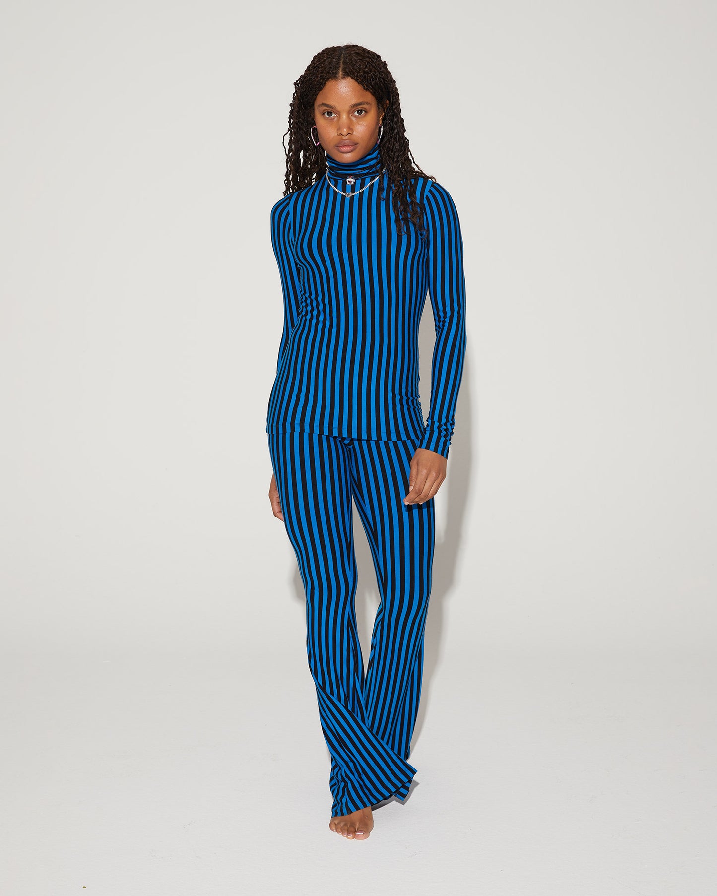 Norrey Flared Broek Kobalt