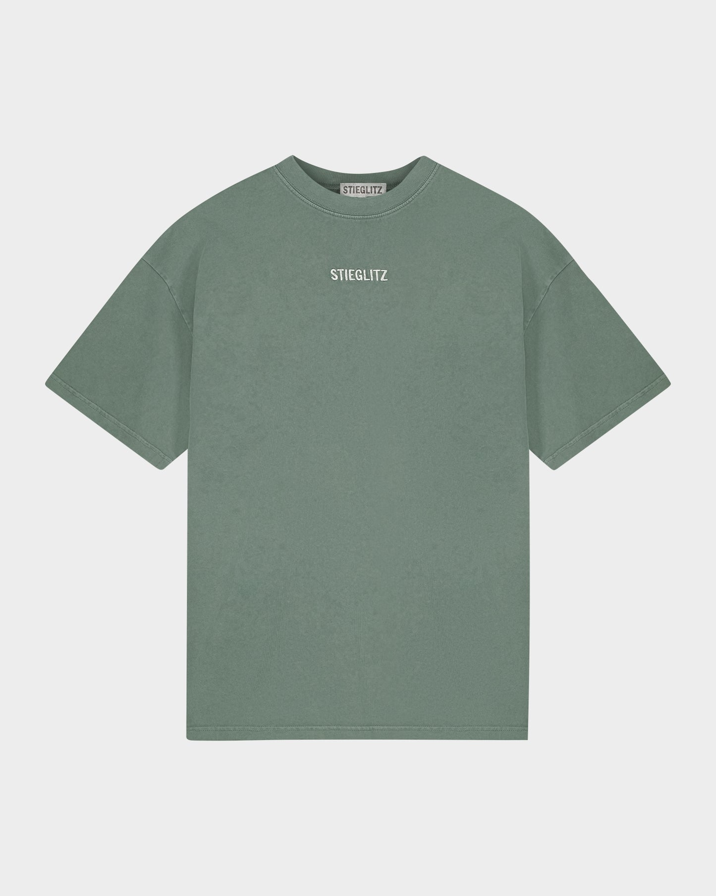Basic Worn Out T-shirt | Green