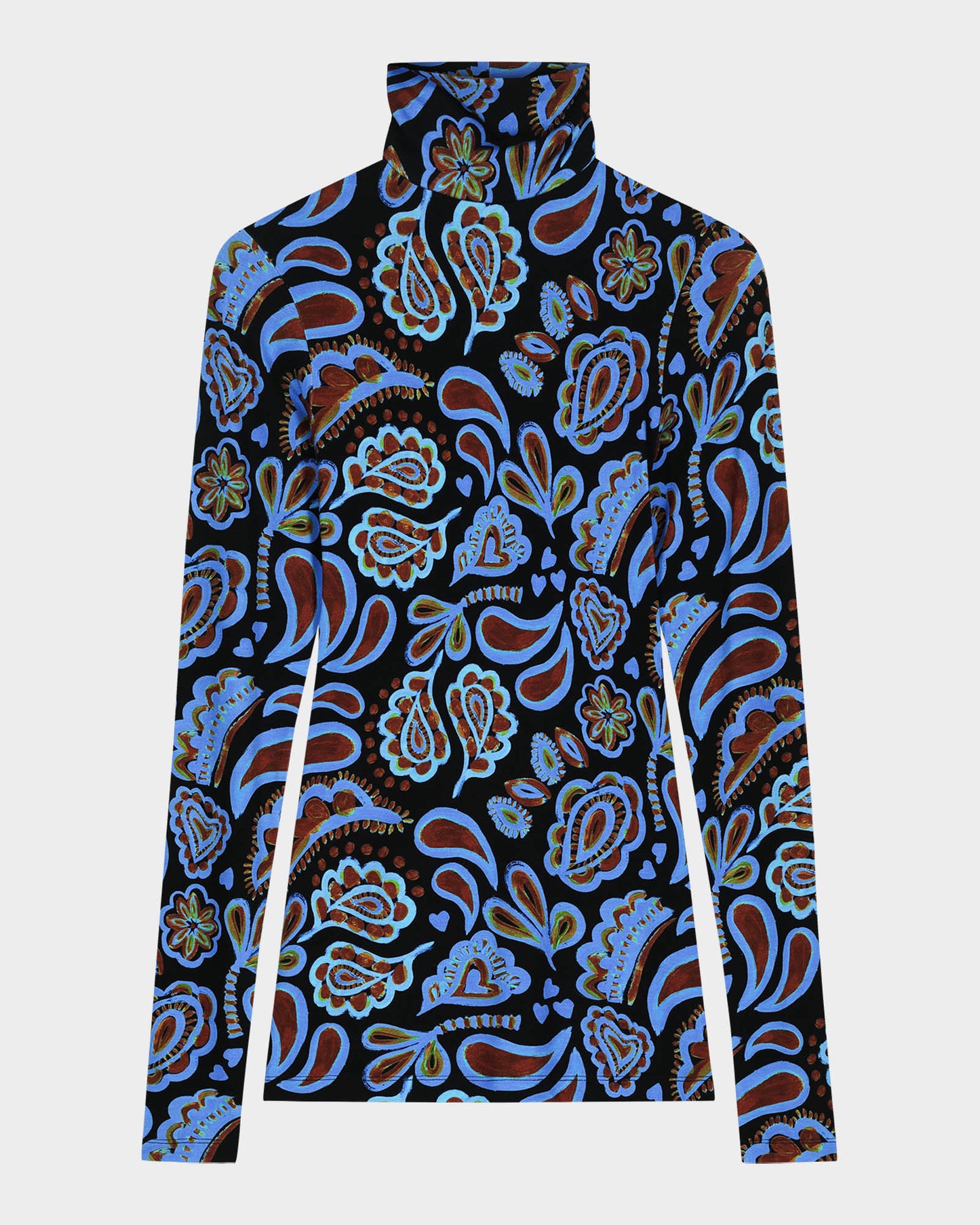 Peggy Paisley Pulli Blue