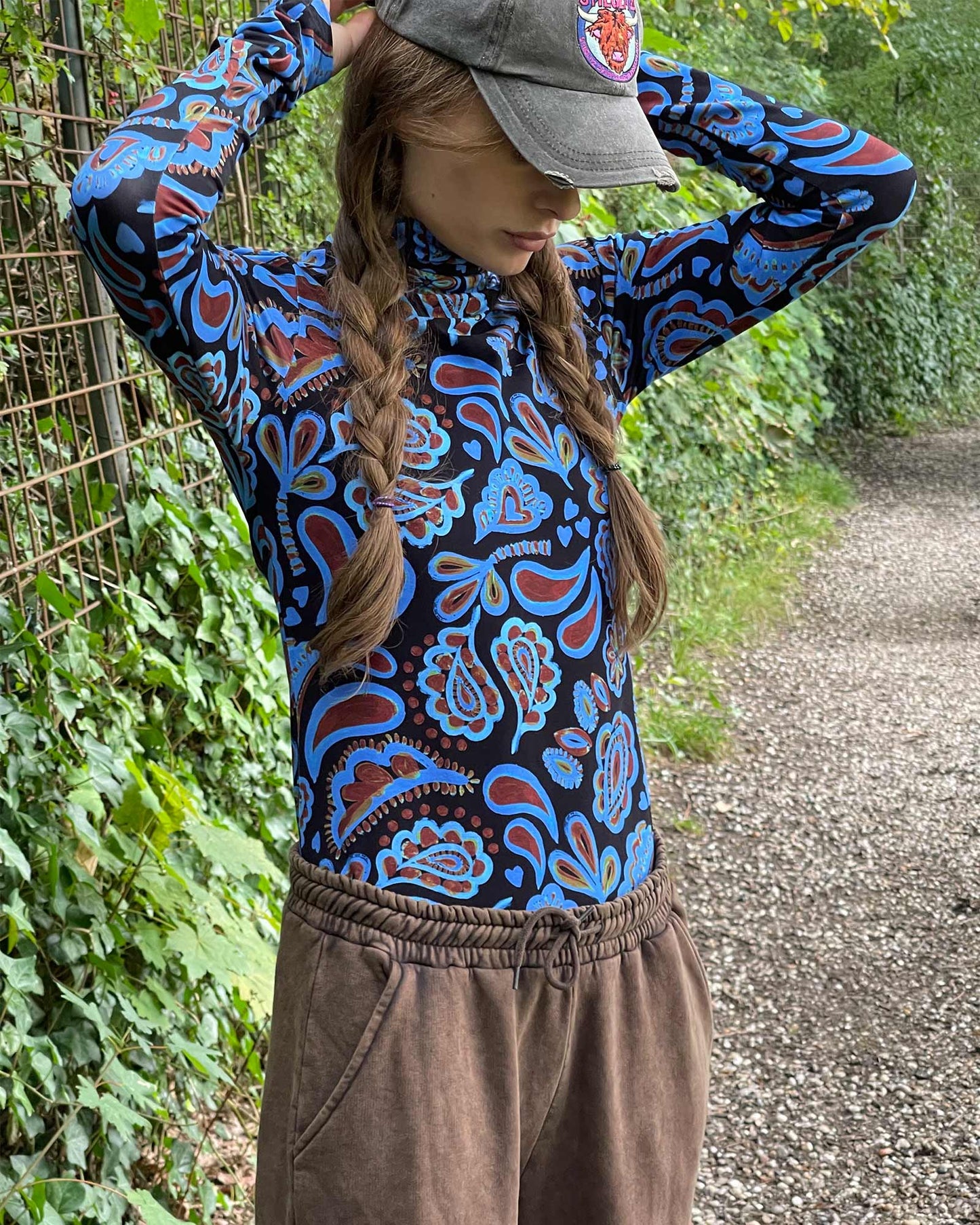 Peggy Paisley Pulli Blue