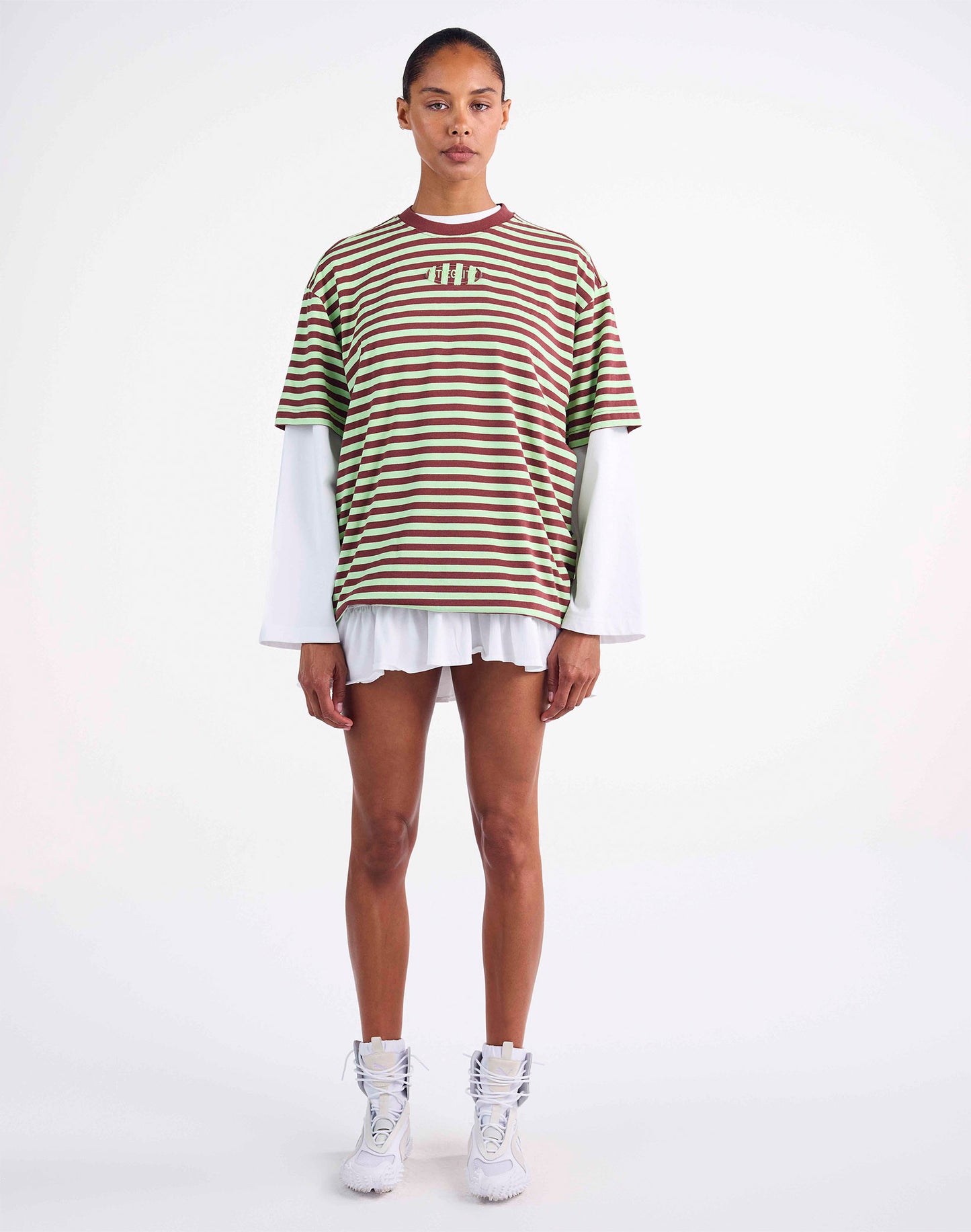 Brisa Wide Skate Longsleeve | White
