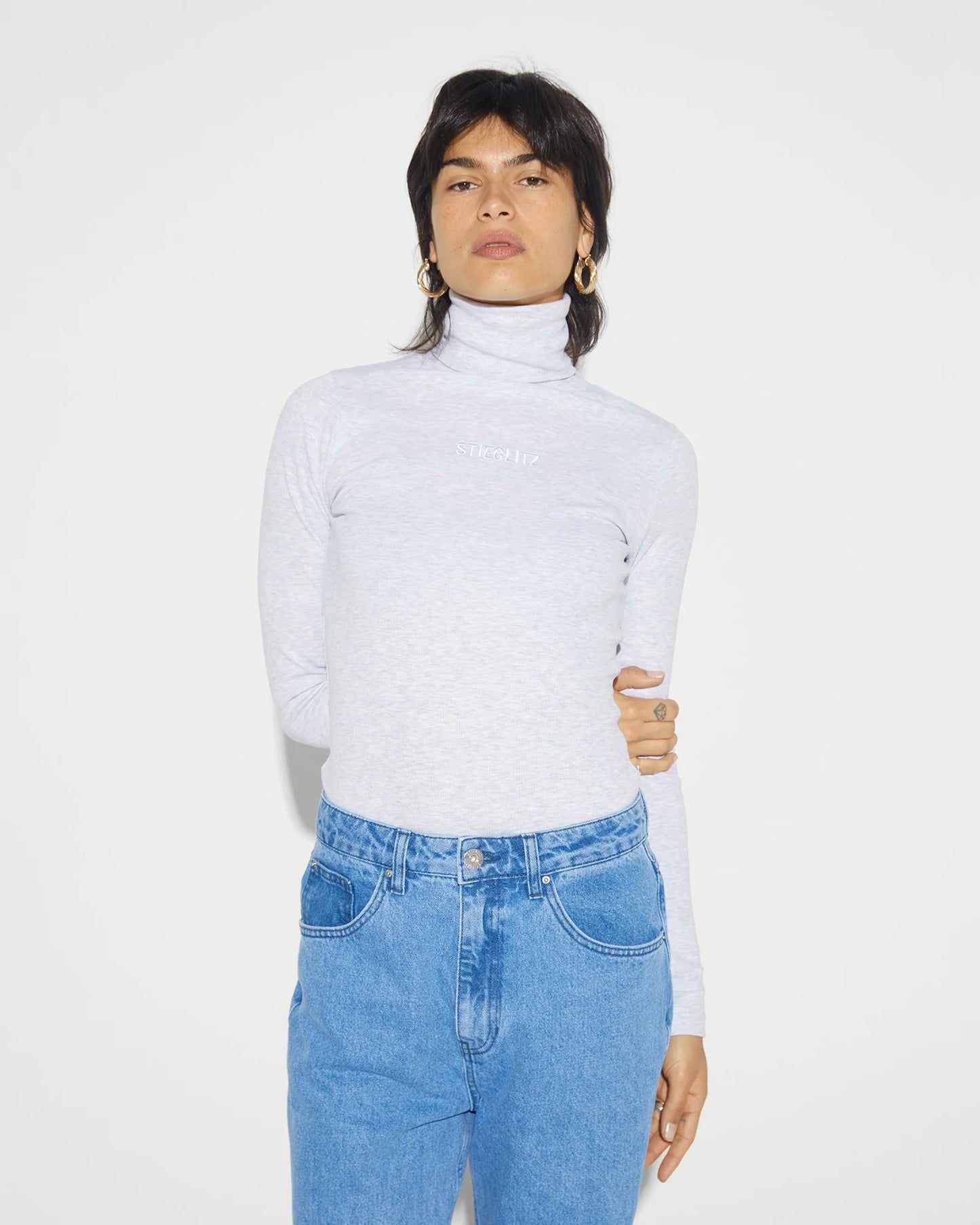Ribbed Pulli Grey