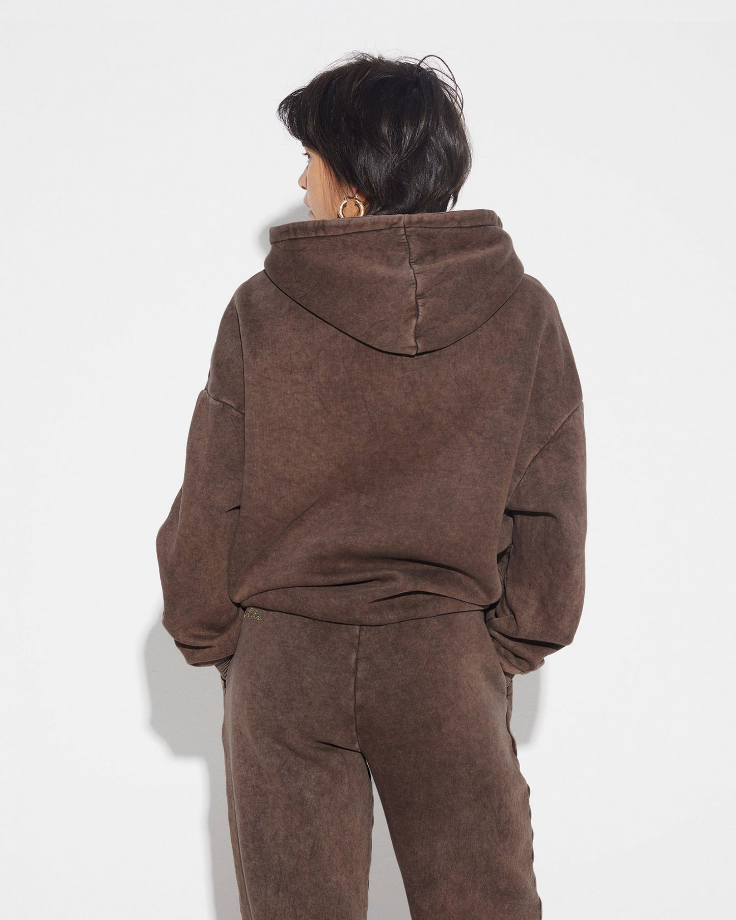 Worn Out Stieg Hoodie Brown