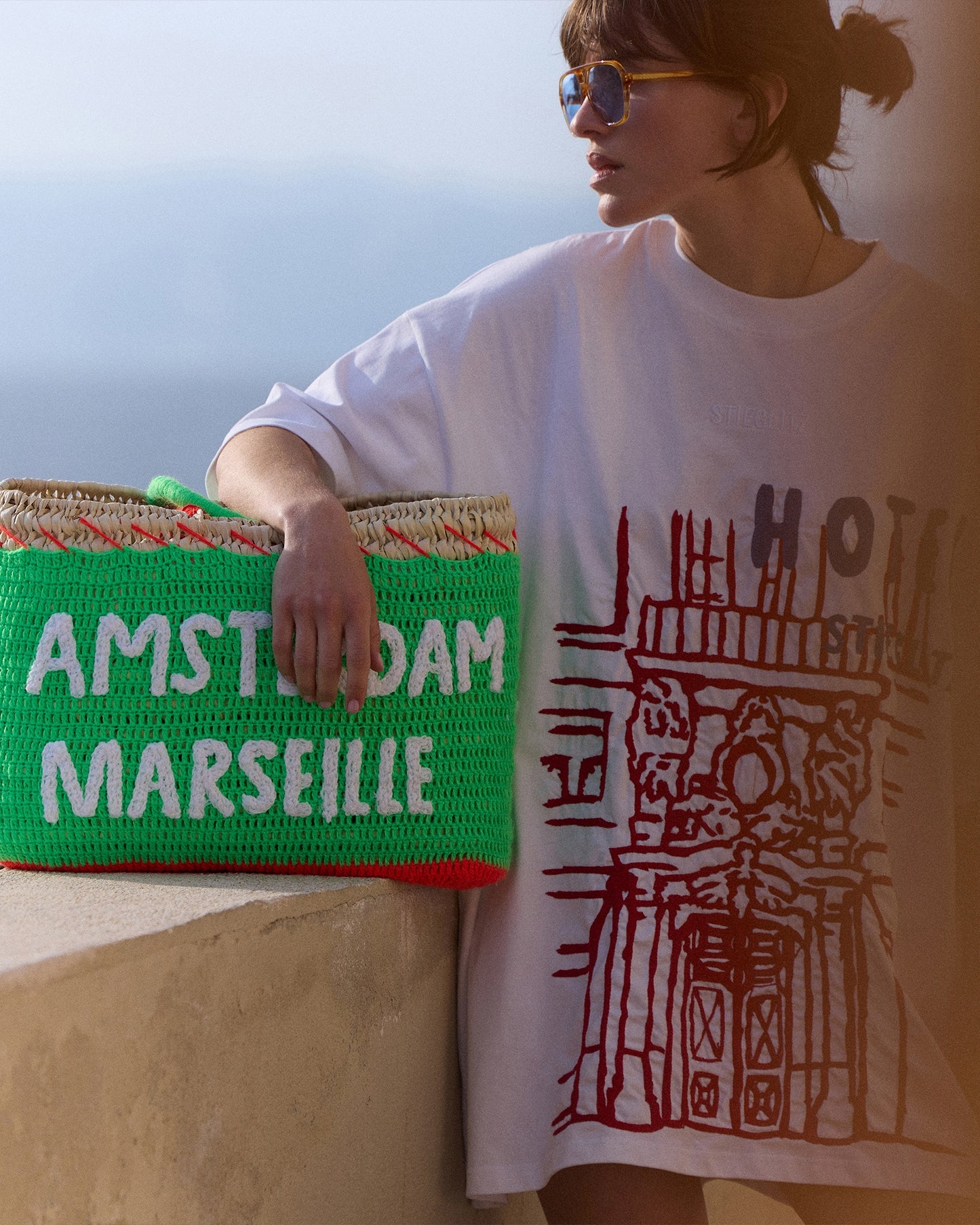 Stieglitz x Kilometre Amsterdam-Paris-Marseille medium bag | Multi