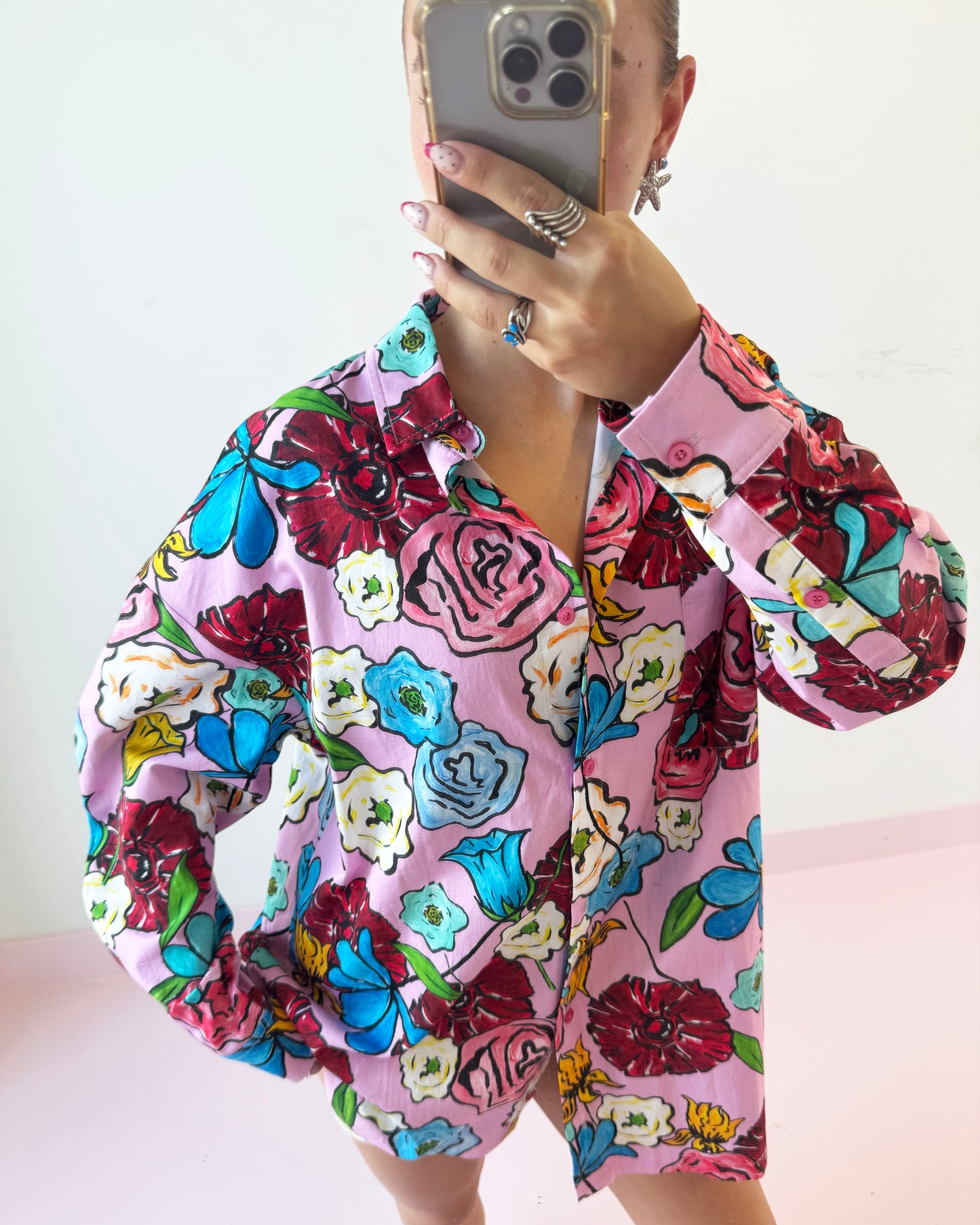 Treasure Room Blouse Flowers | Pink