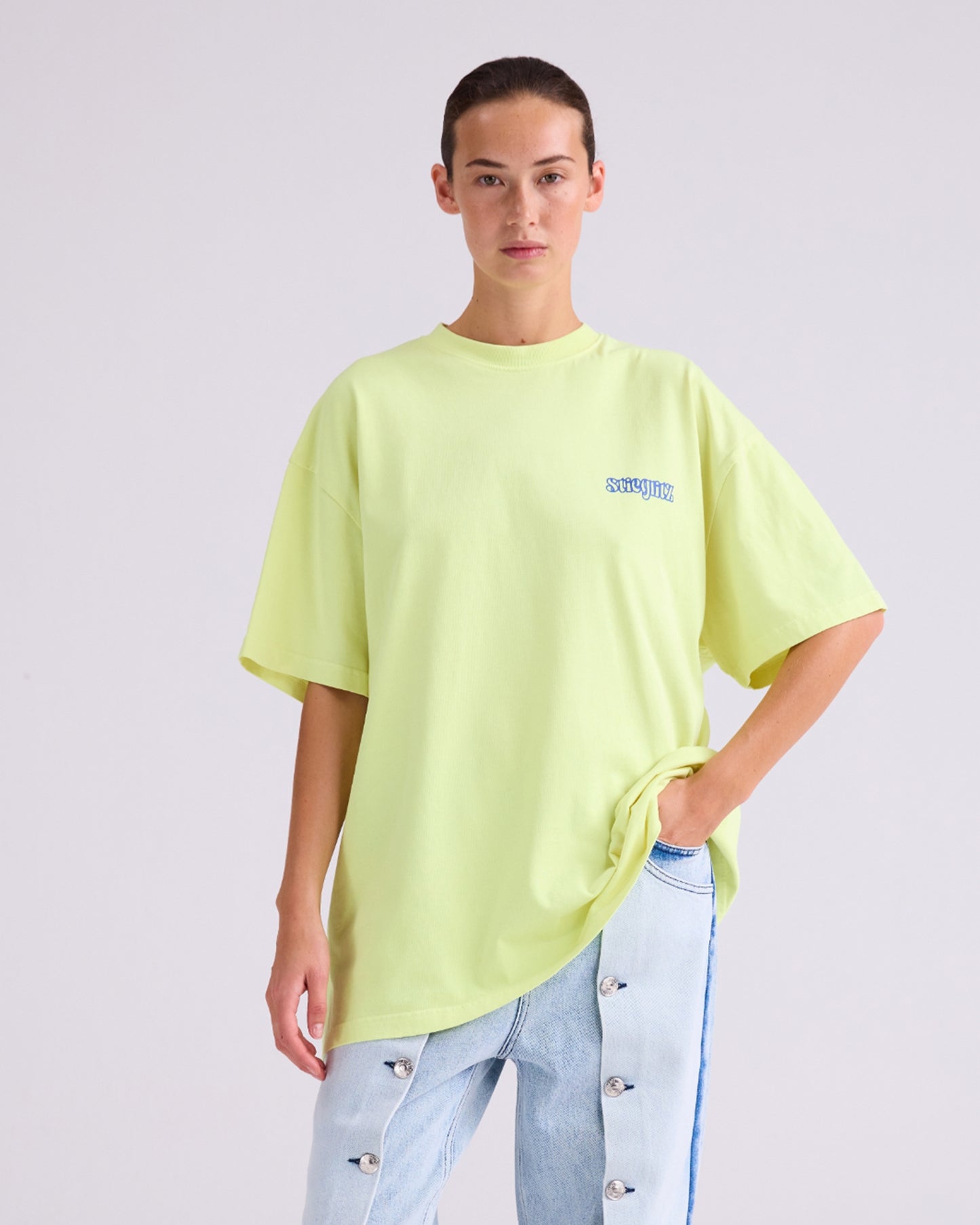 World of Stieg Oversized T-shirt | Yellow