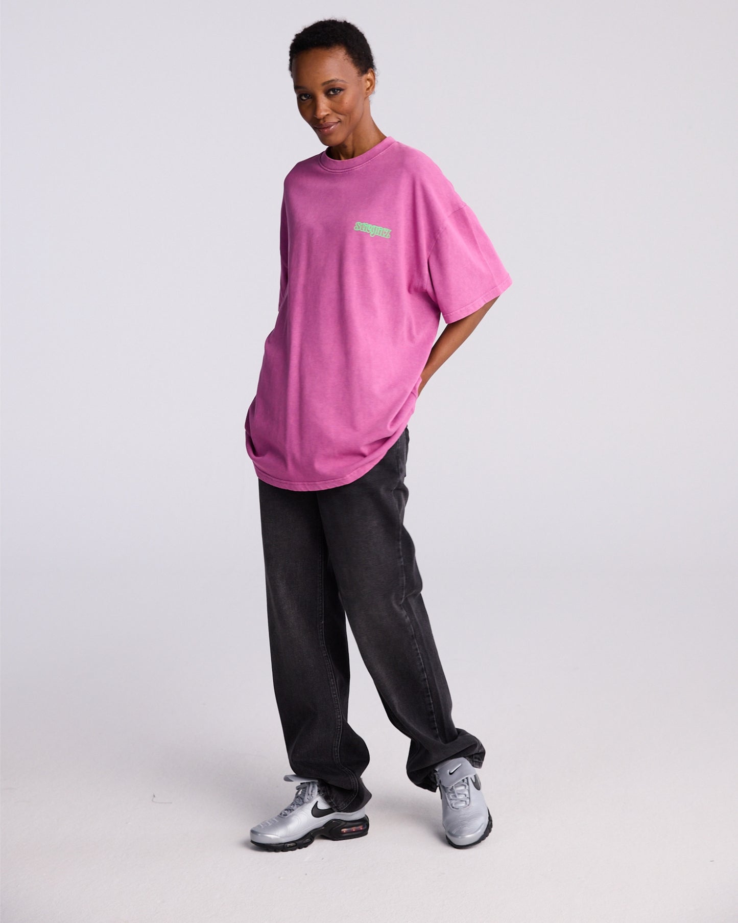 World of Stieg Oversized T-shirt | Pink