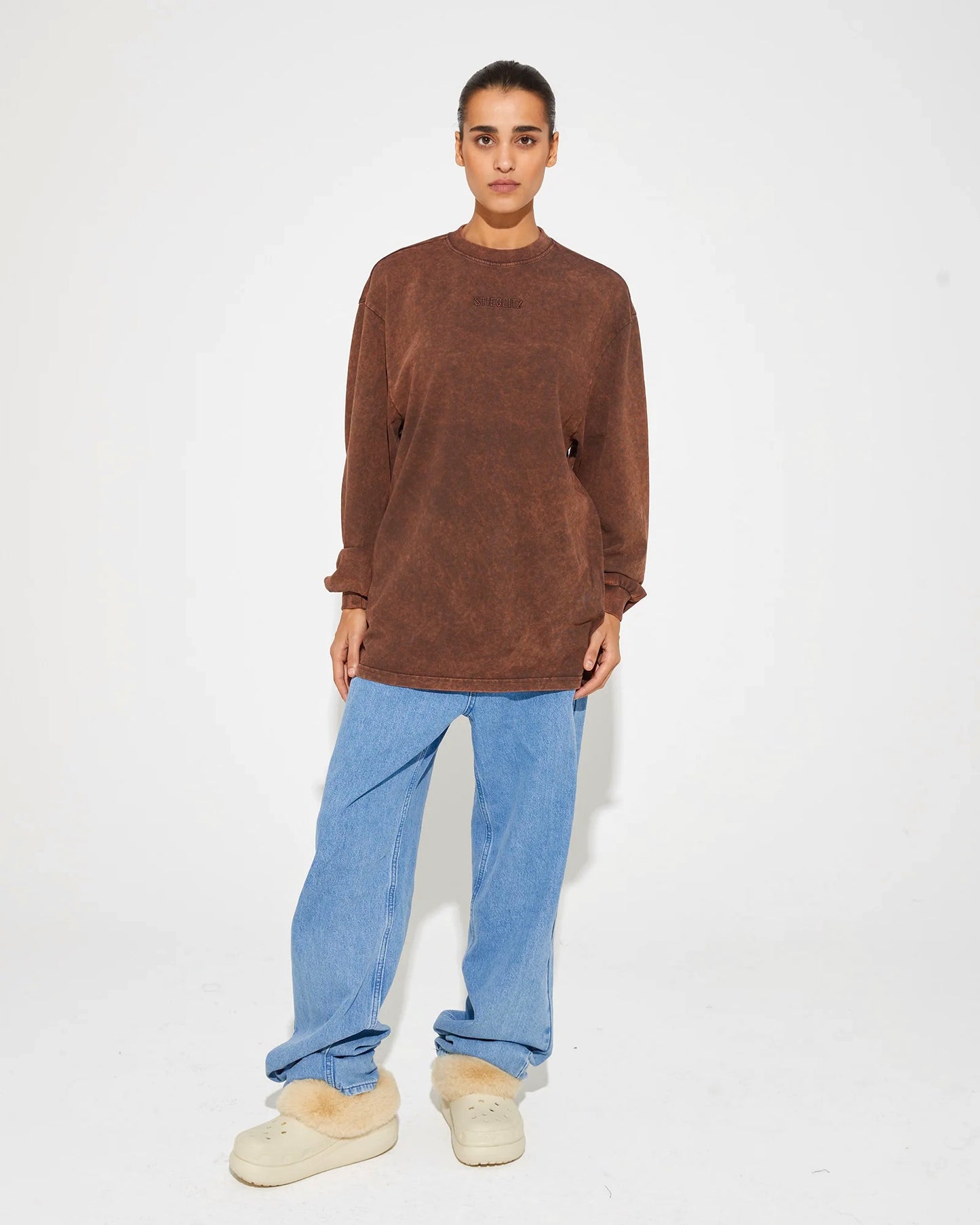 Worn Out Skate T-Shirt Brown