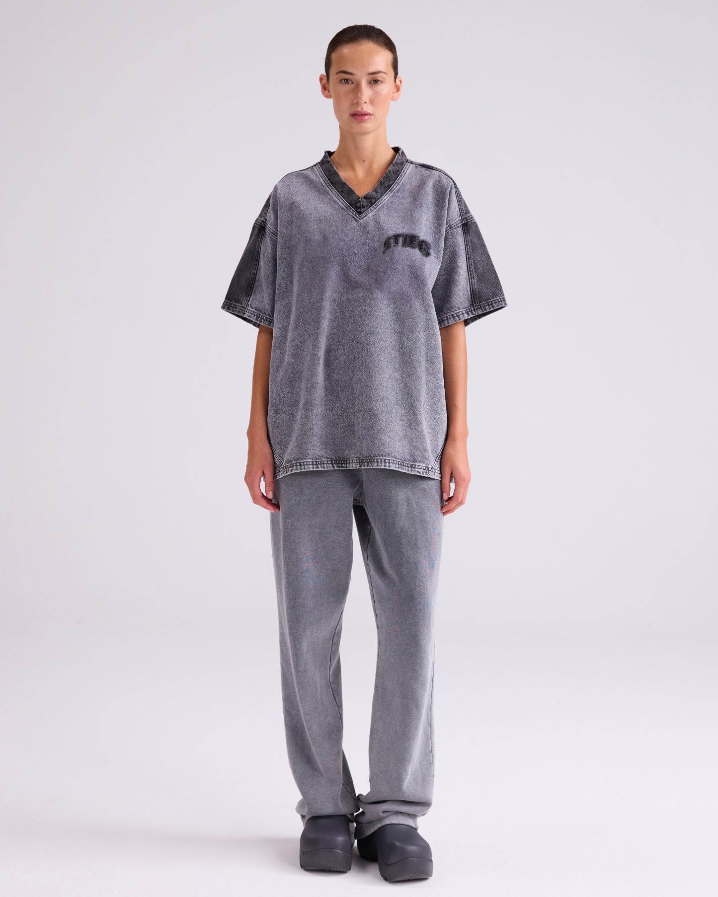 Zaphira Denim T-shirt | Grey