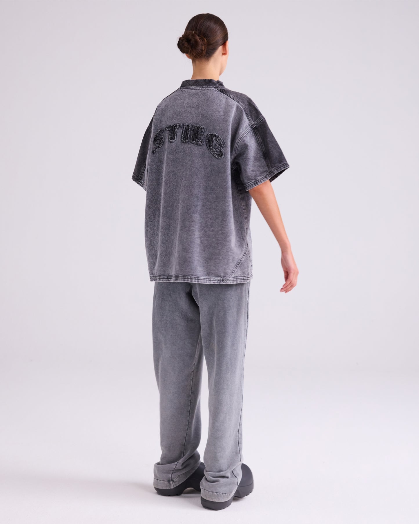 Zaphira Denim T-shirt | Grey