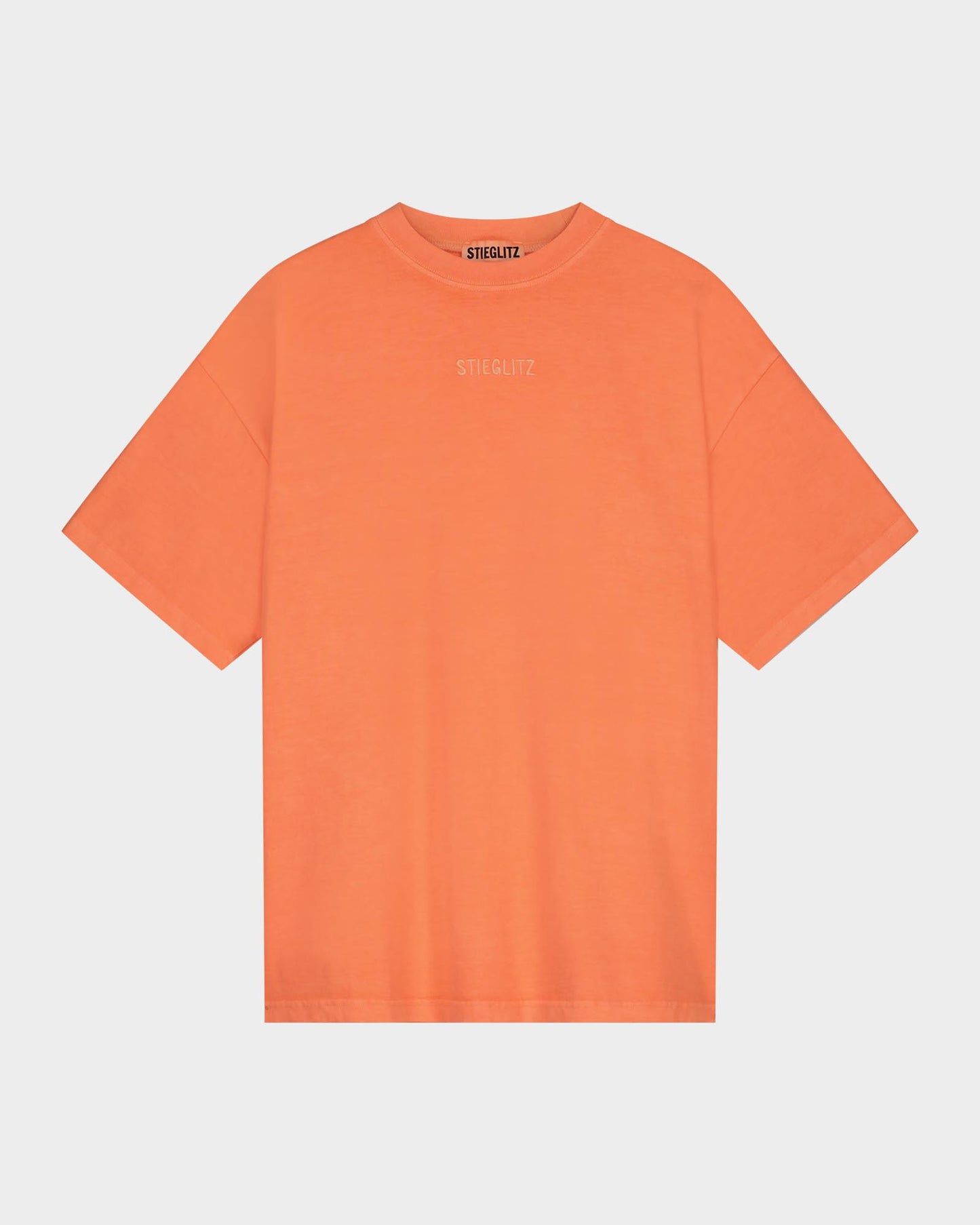 Garment Dyed Oversized T-shirt Oranje