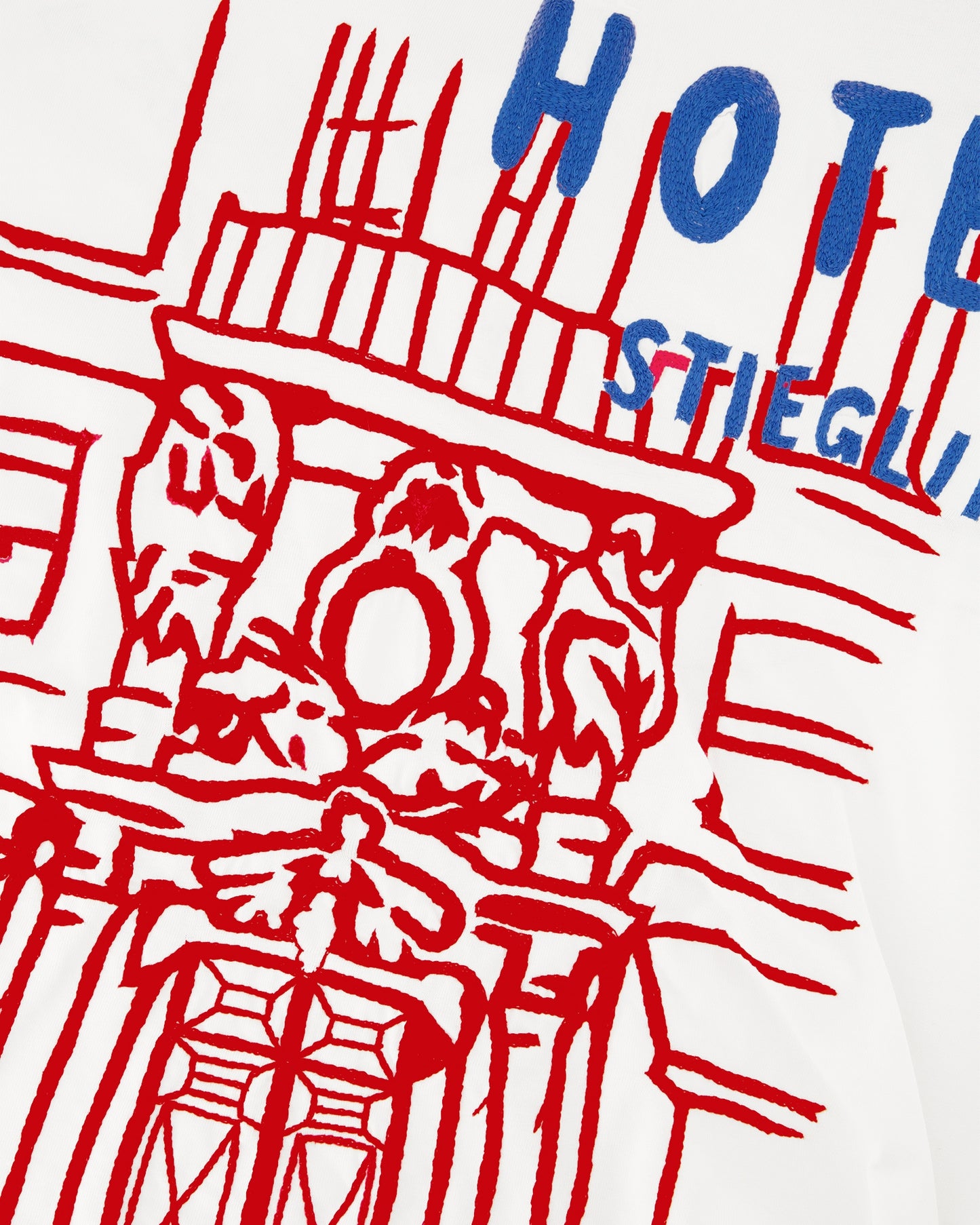 Stieglitz x Kilometre Hotel Stieglitz T-Shirt | White