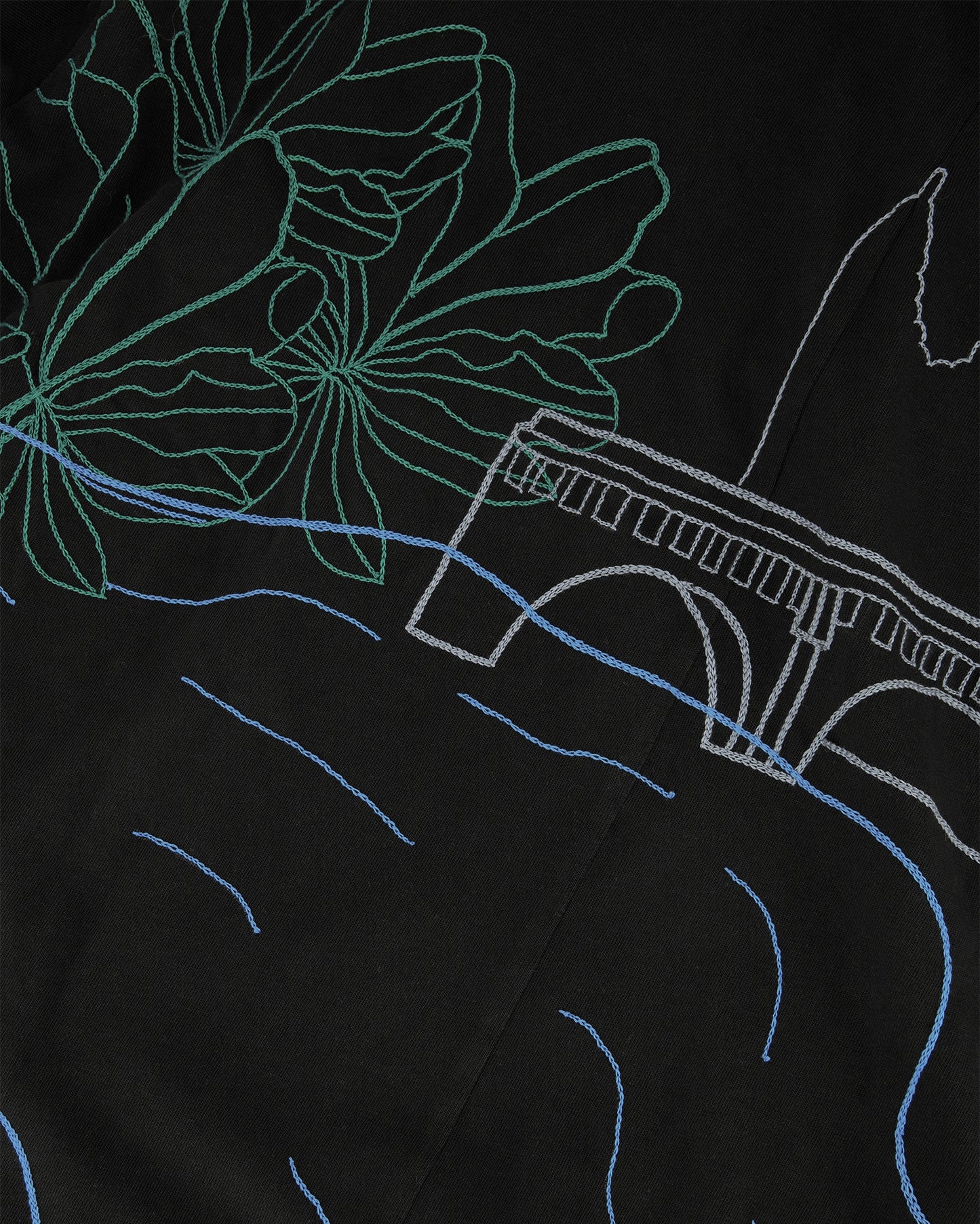 Stieglitz x Kilometre Quais de la mer T-Shirt | Black