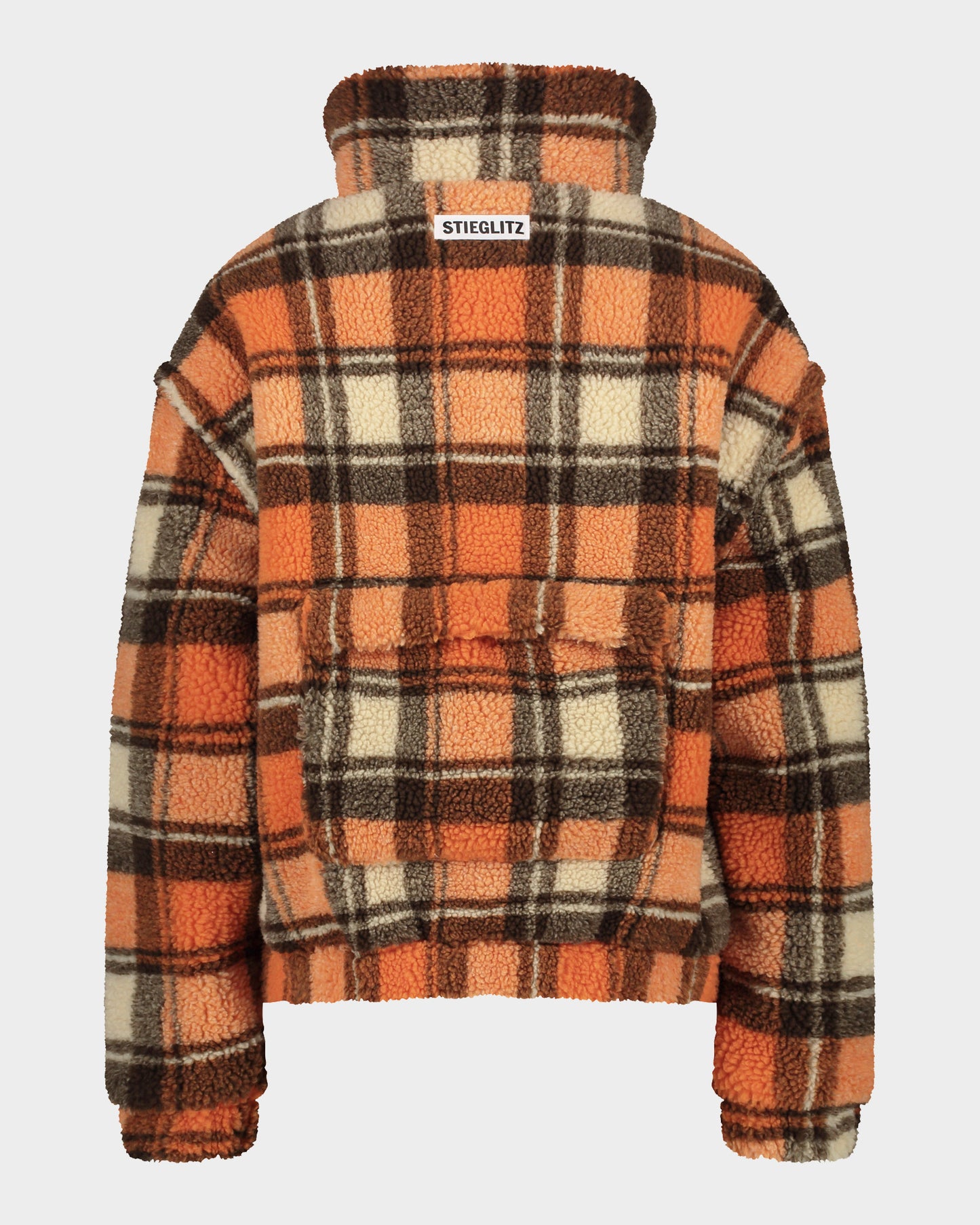 Zip Off Teddy Jacket Orange