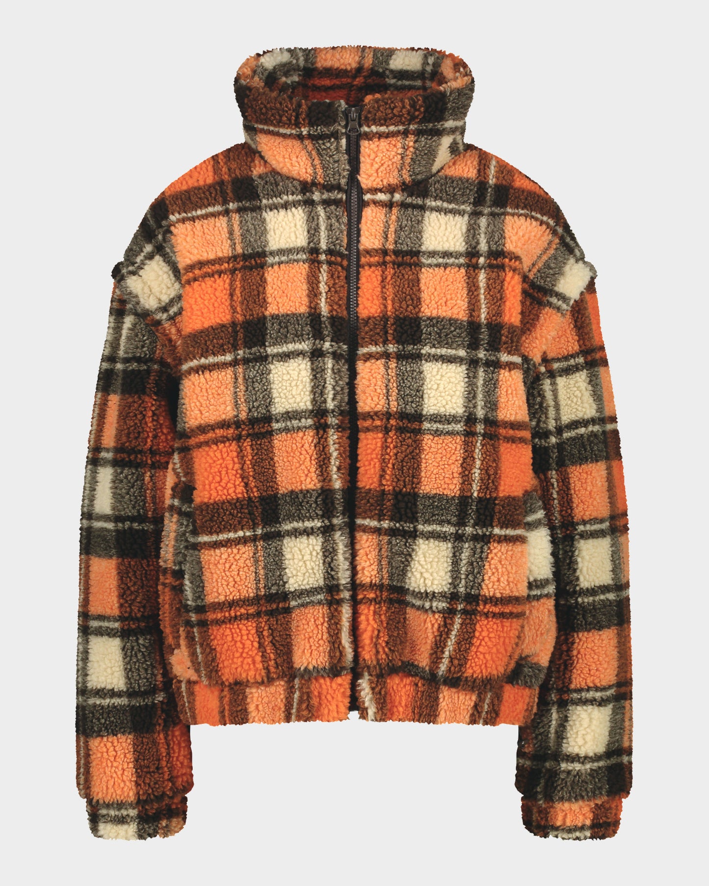 Zip Off Teddy Jacket Orange