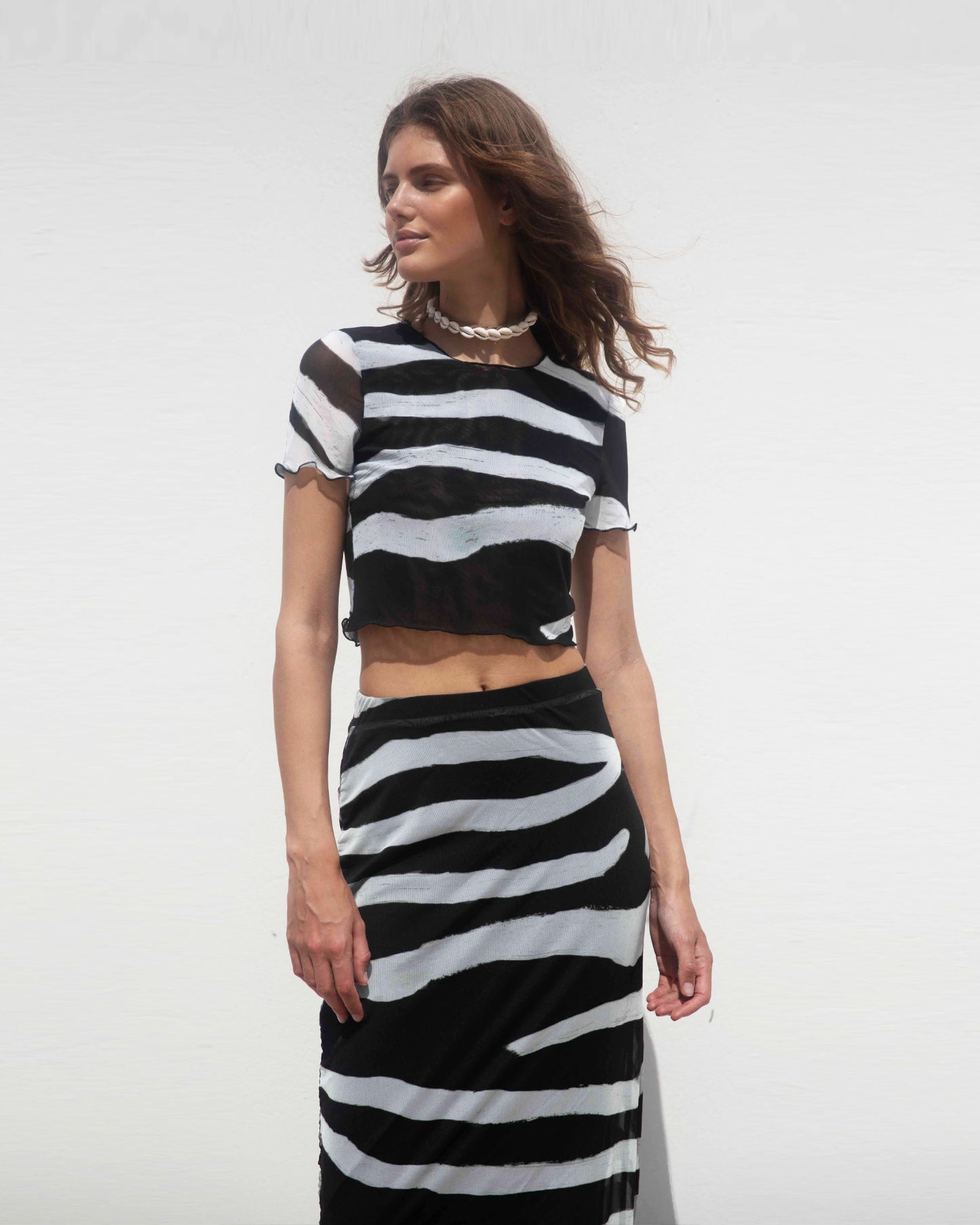 Arreley Mesh crop top