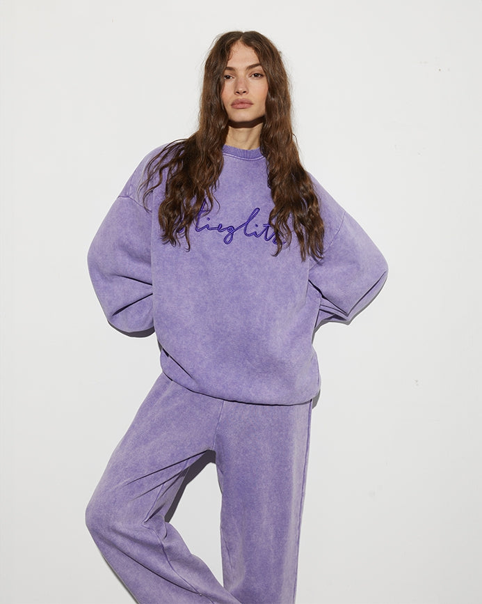 Worn Out Sweater | washed purple