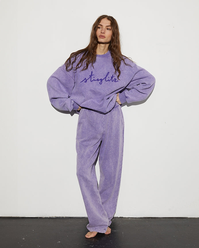 Worn Out Sweater | washed purple