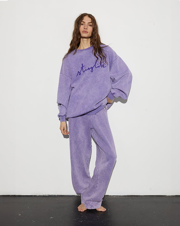 Worn Out Sweater | washed purple