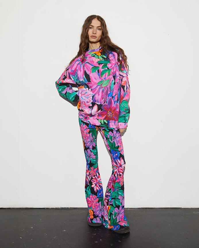 Neveah Flared Broek | Pink