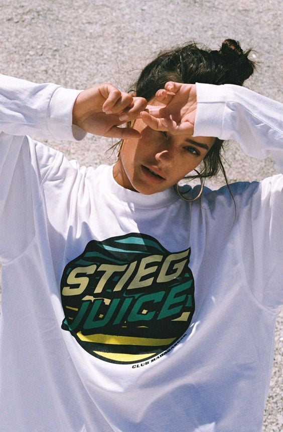 Stieg Juice Skate Longsleeve | White