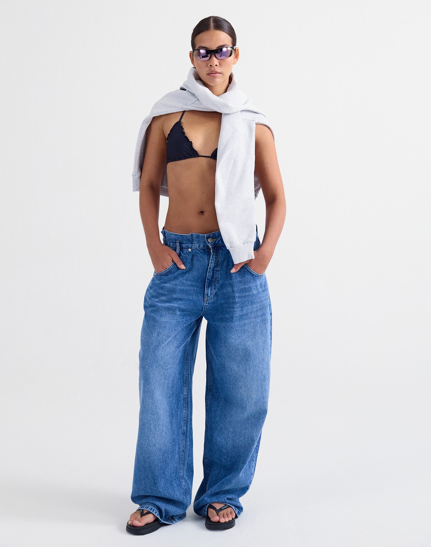 Yuri Jeans | Loose Fit Denim with Logo Embroidery | Stieglitz