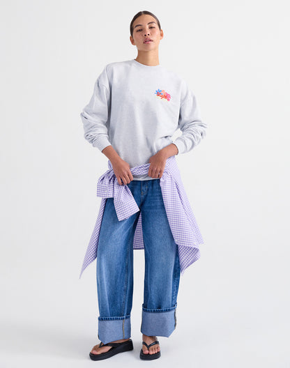 Glenda Sweater | Melange grey