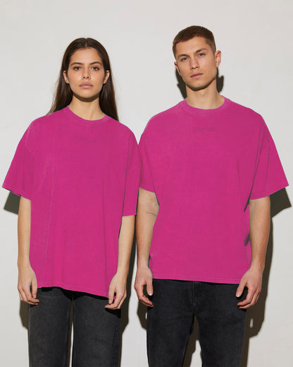 Worn Out T-shirt Roze 