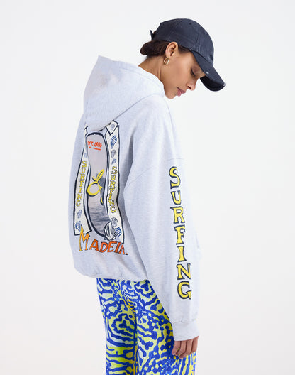 Sumera Oversized Hoodie | Melange grey