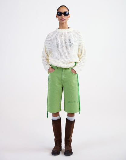 Alexio Denim Shorts | Green