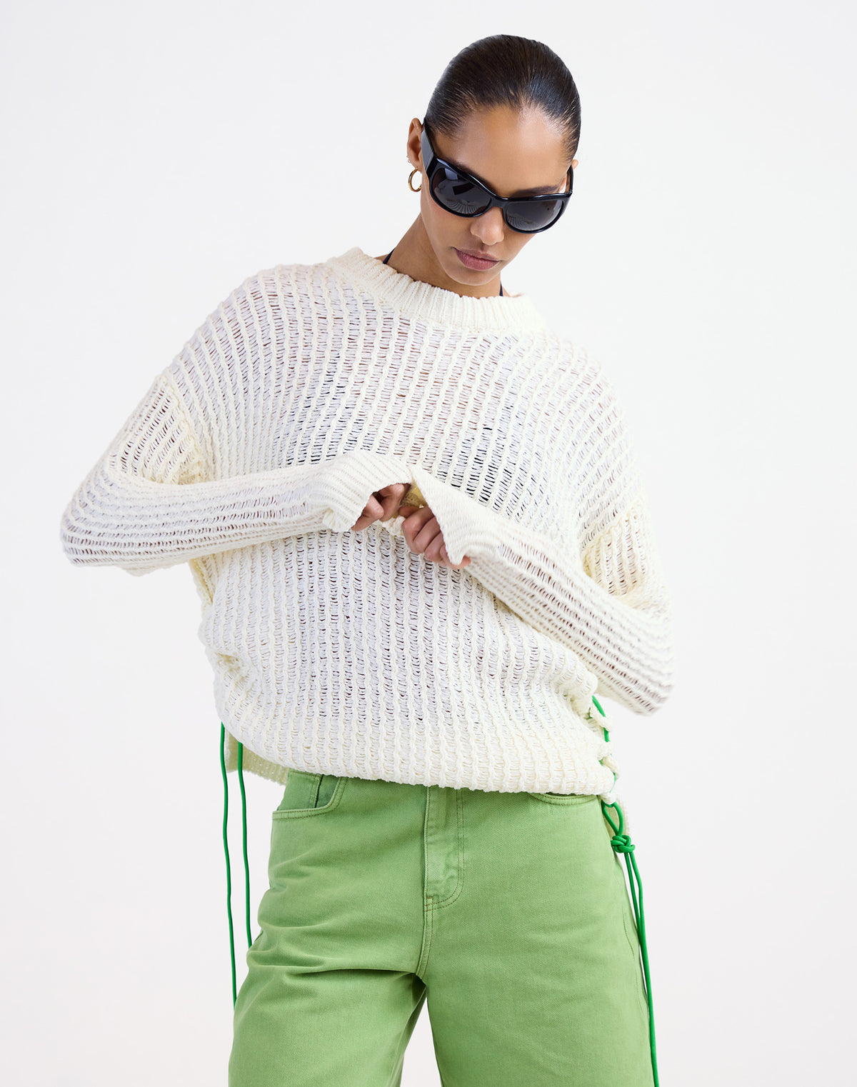 Samya Knitted Sweater | Beige