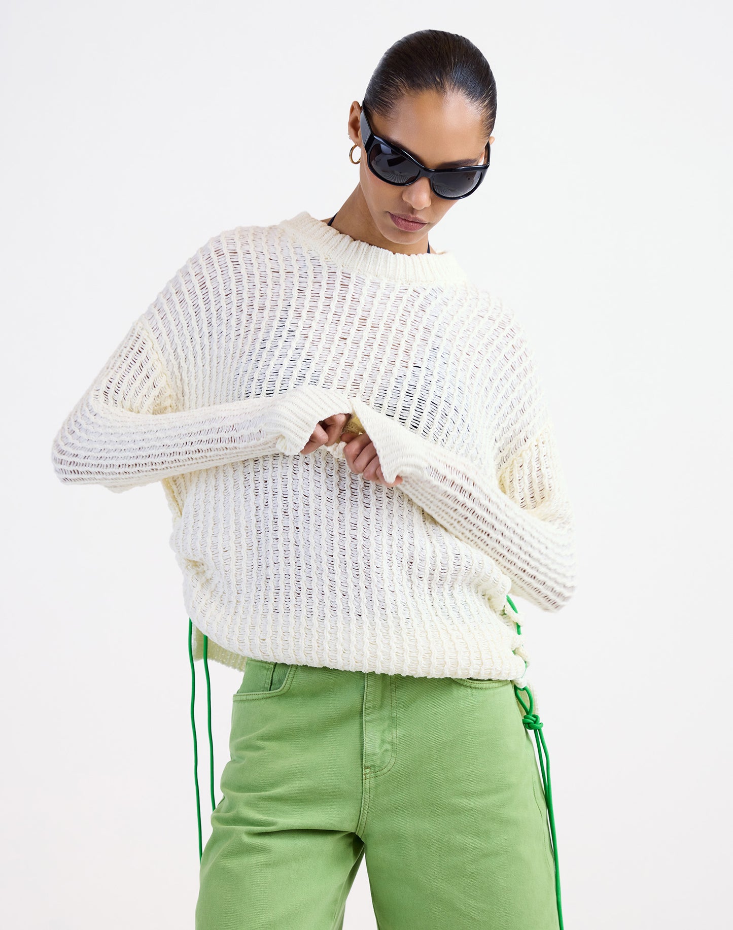 Samya Knitted Sweater | Beige